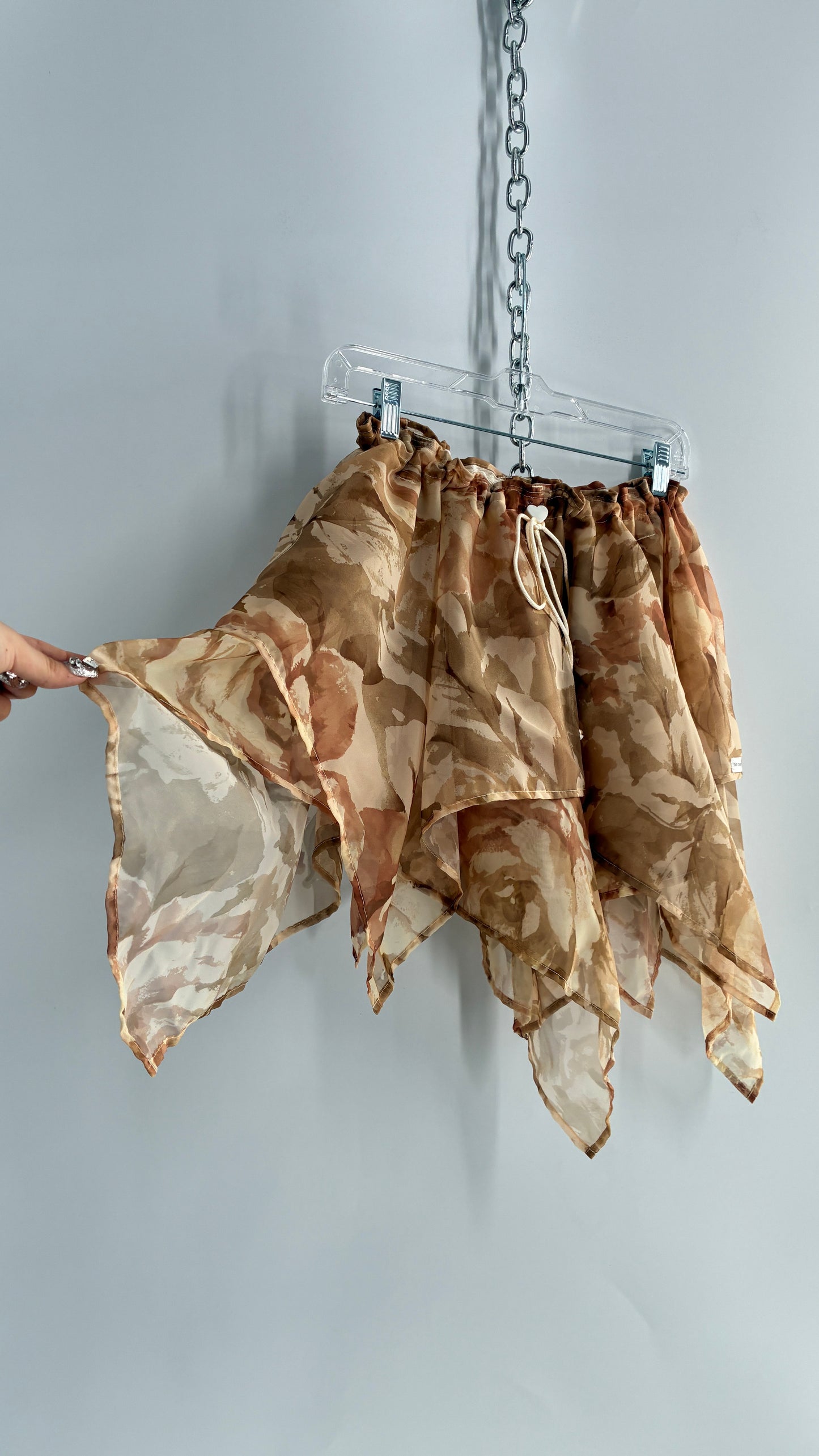 Handmade Handkerchief Hem Mini Skirt