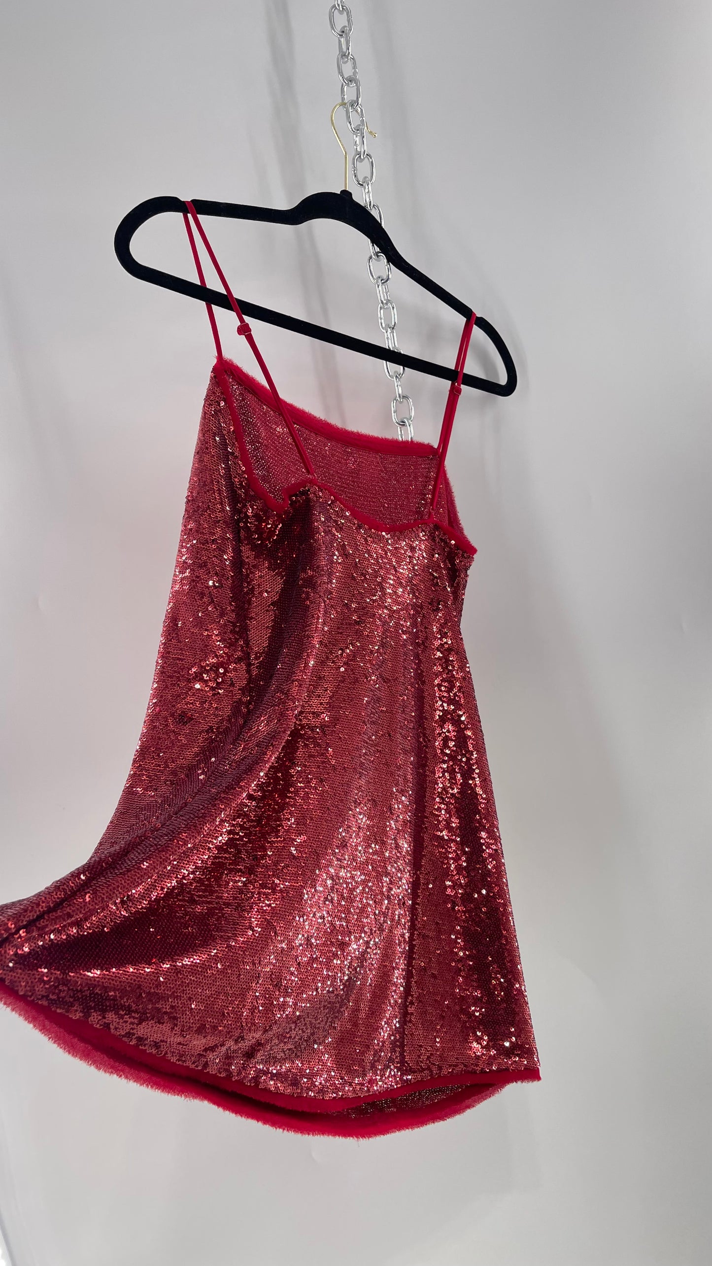 Free People Intimately Red Sequin Size XS