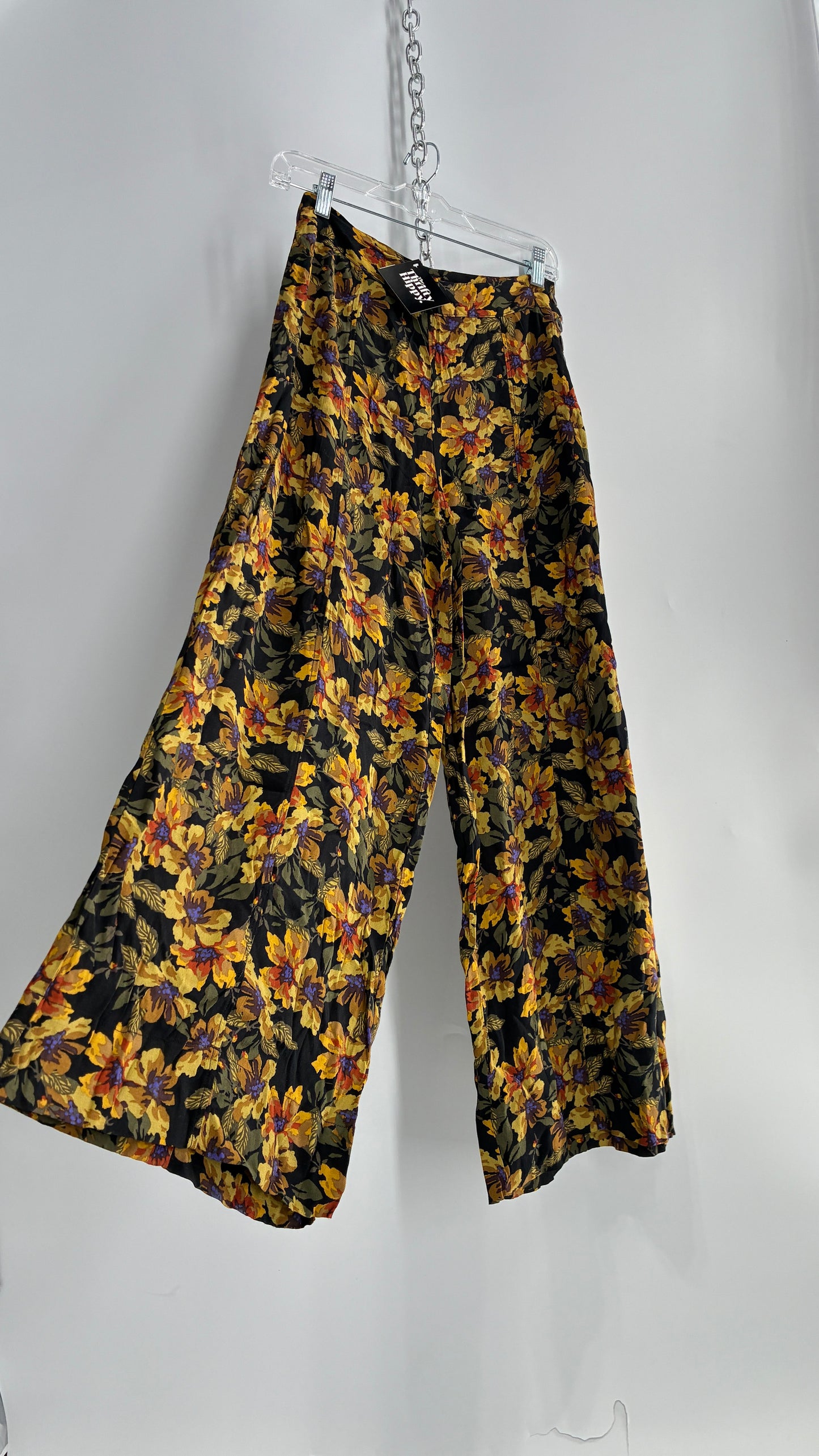 Free People Autumn Florals Wide Leg Bottoms (2)