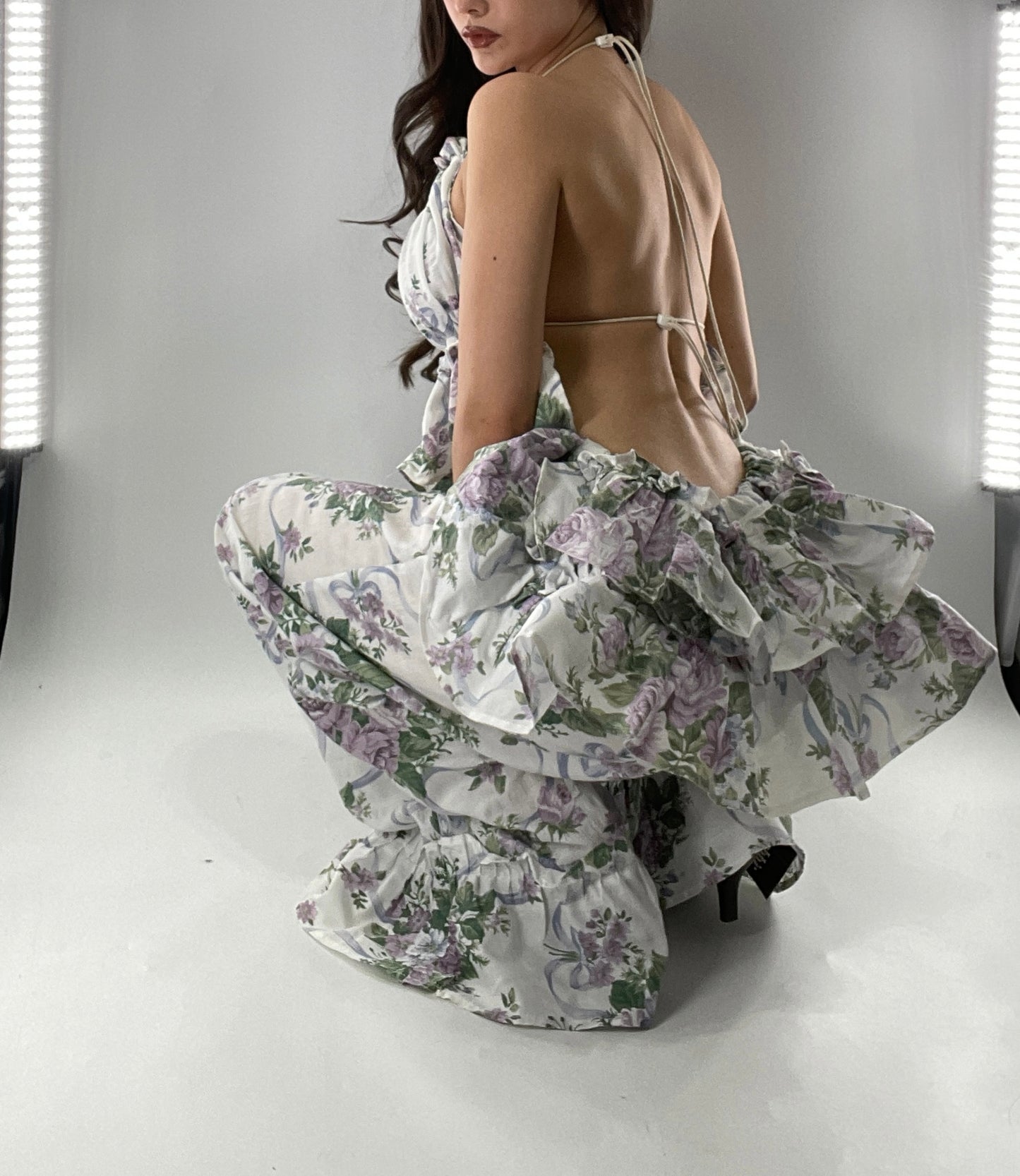 Vintage Handmade 2 Piece Set with Apron Style Ruffled Bum🧺 (One Size XS-XL)