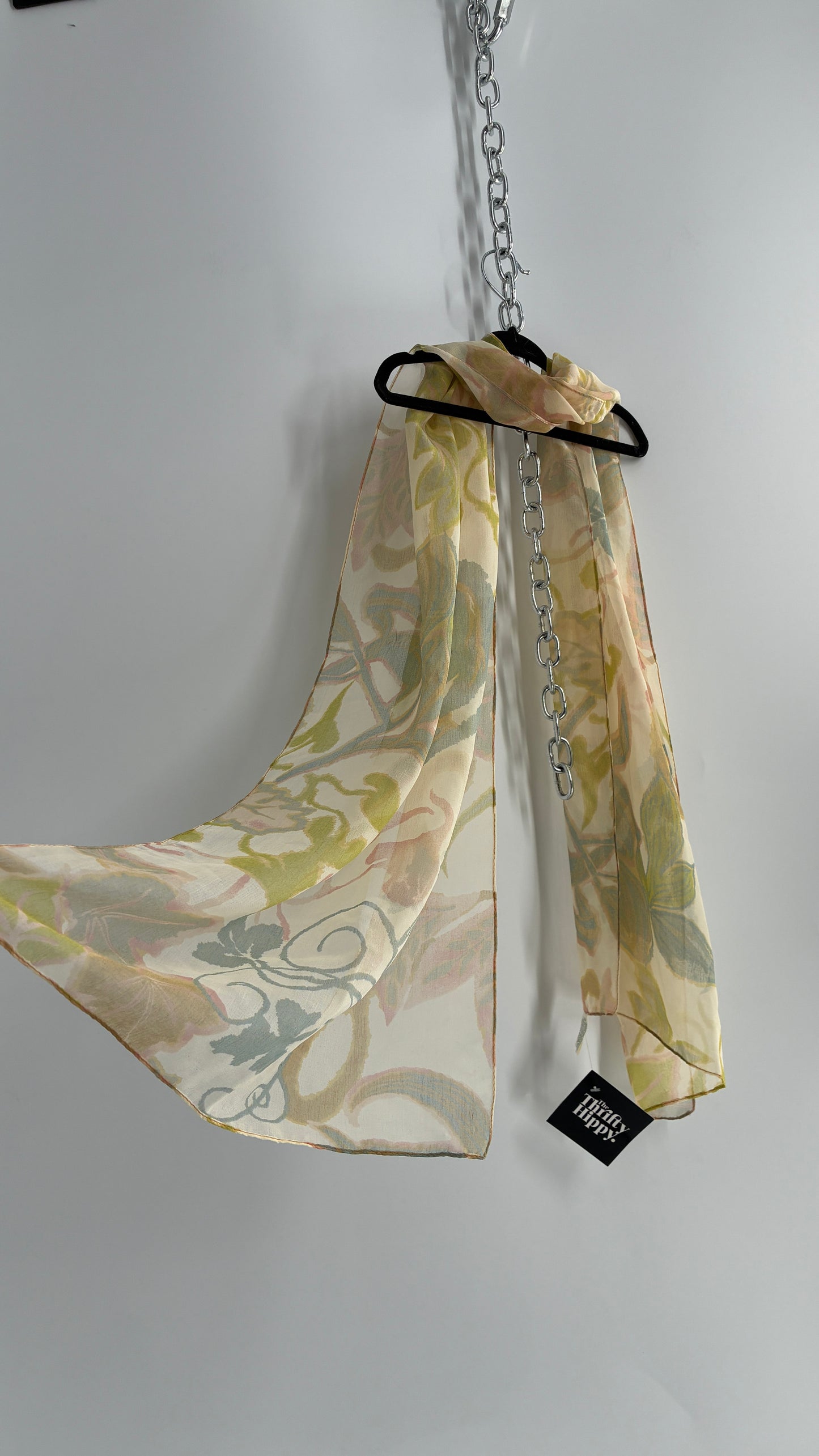 Vintage Laura Ashley Silky Neutral Scarf