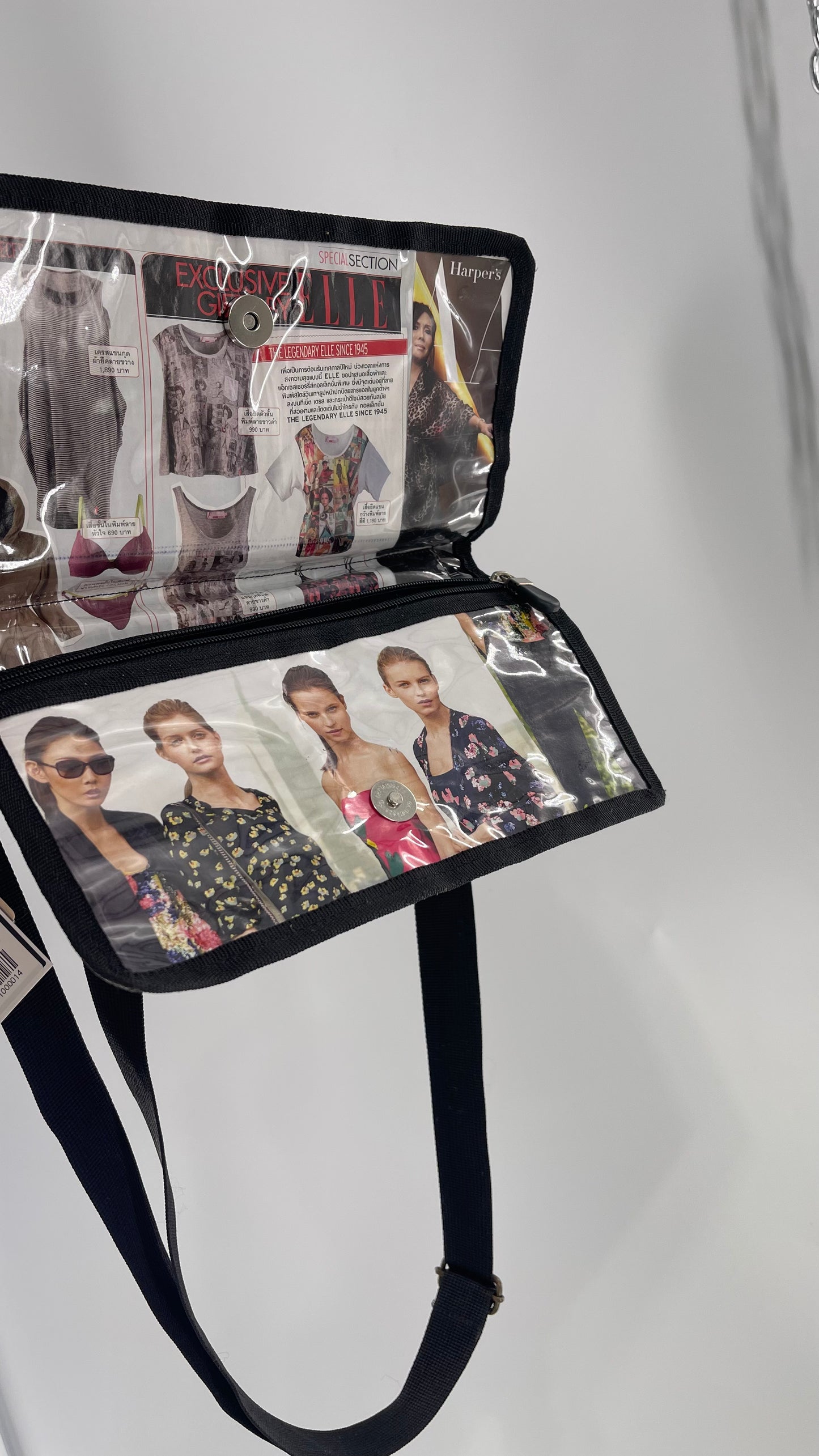 Deadstock Vintage Magazine Bag with Adjustable Strap