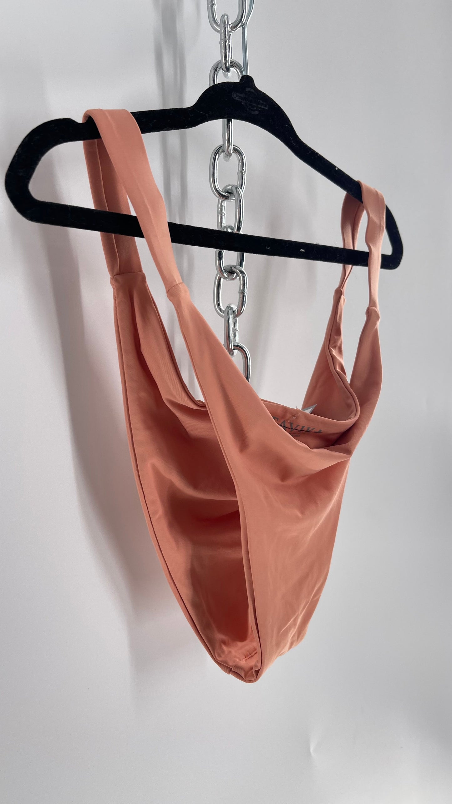 TAVIK Pink Cheeky Tanga Swim Bottoms (Large)