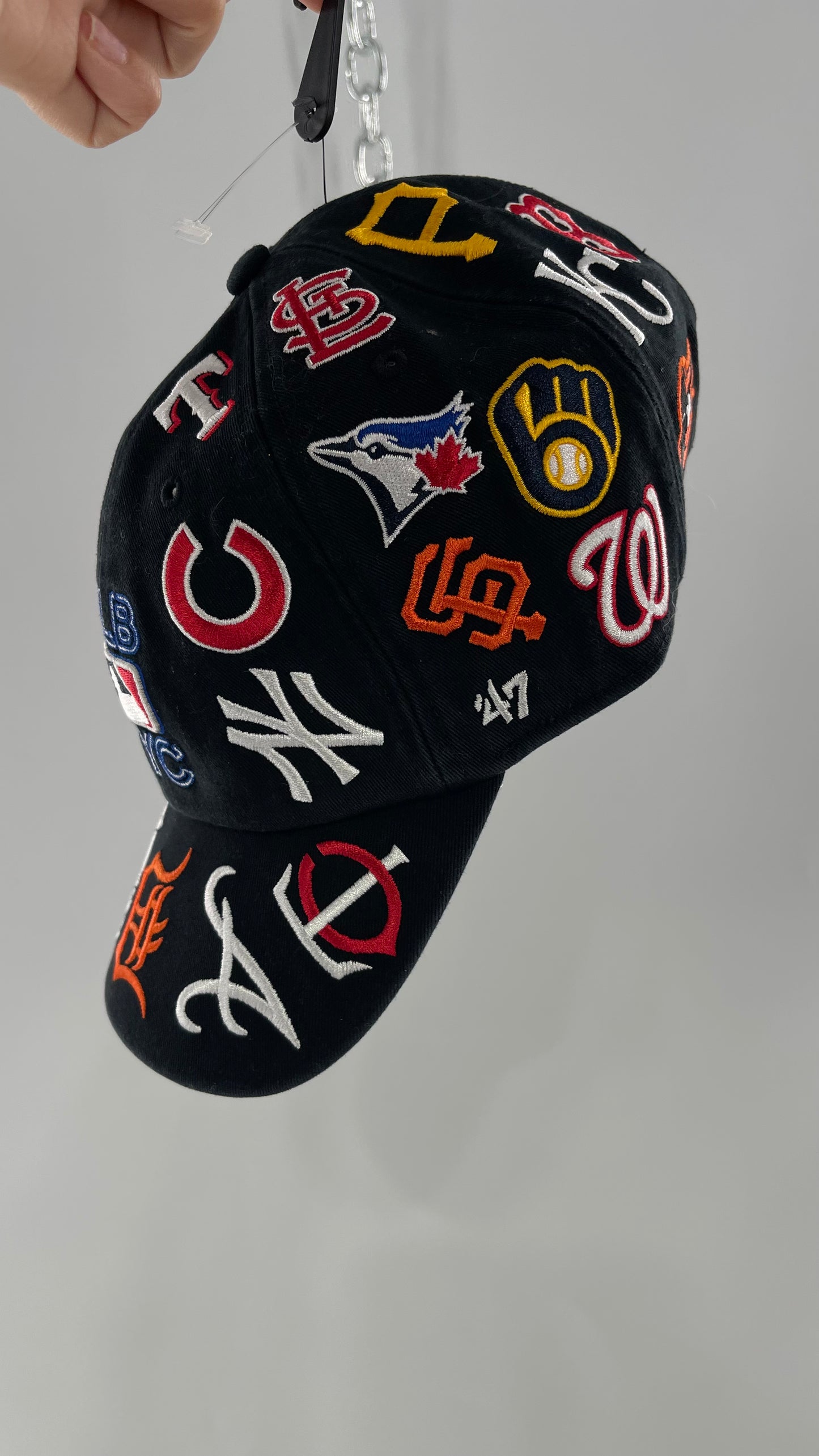 MLB Black Logo Baseball Hat
