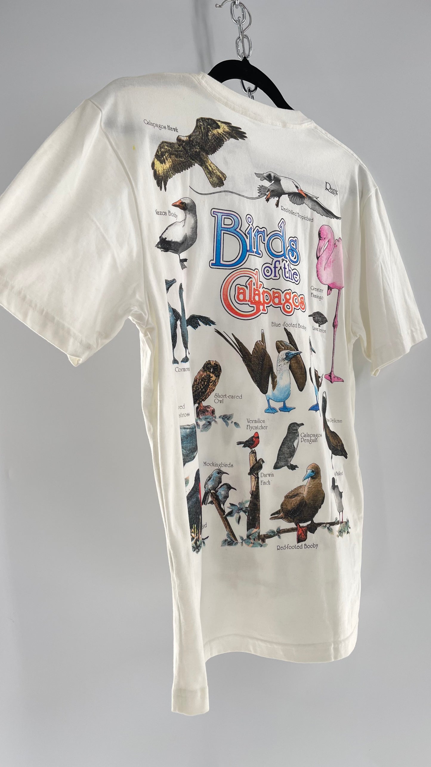 Vintage Glitter Galapagos Bird Species T (Medium)