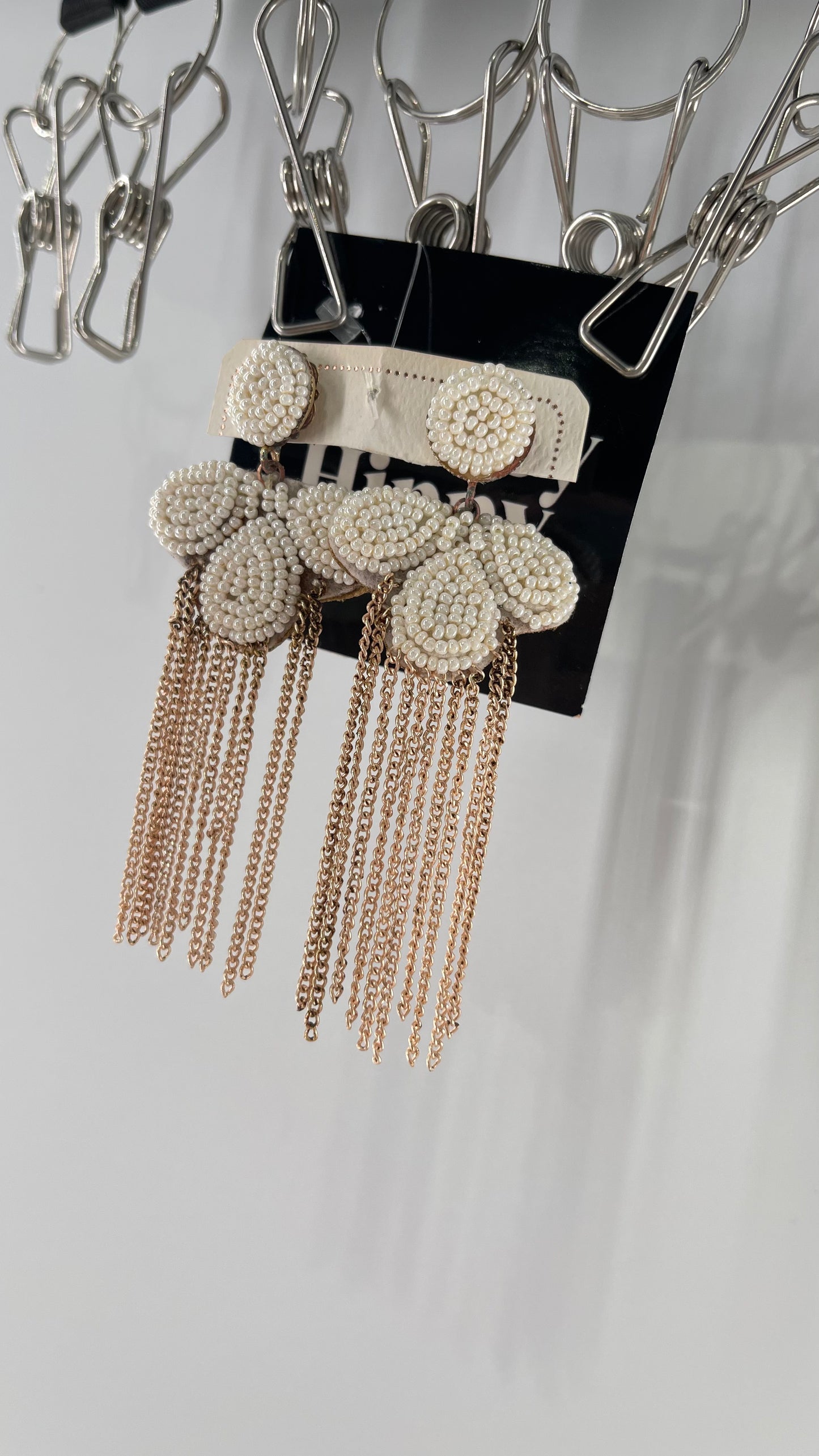 Vintage Pearl Chainlink Earring