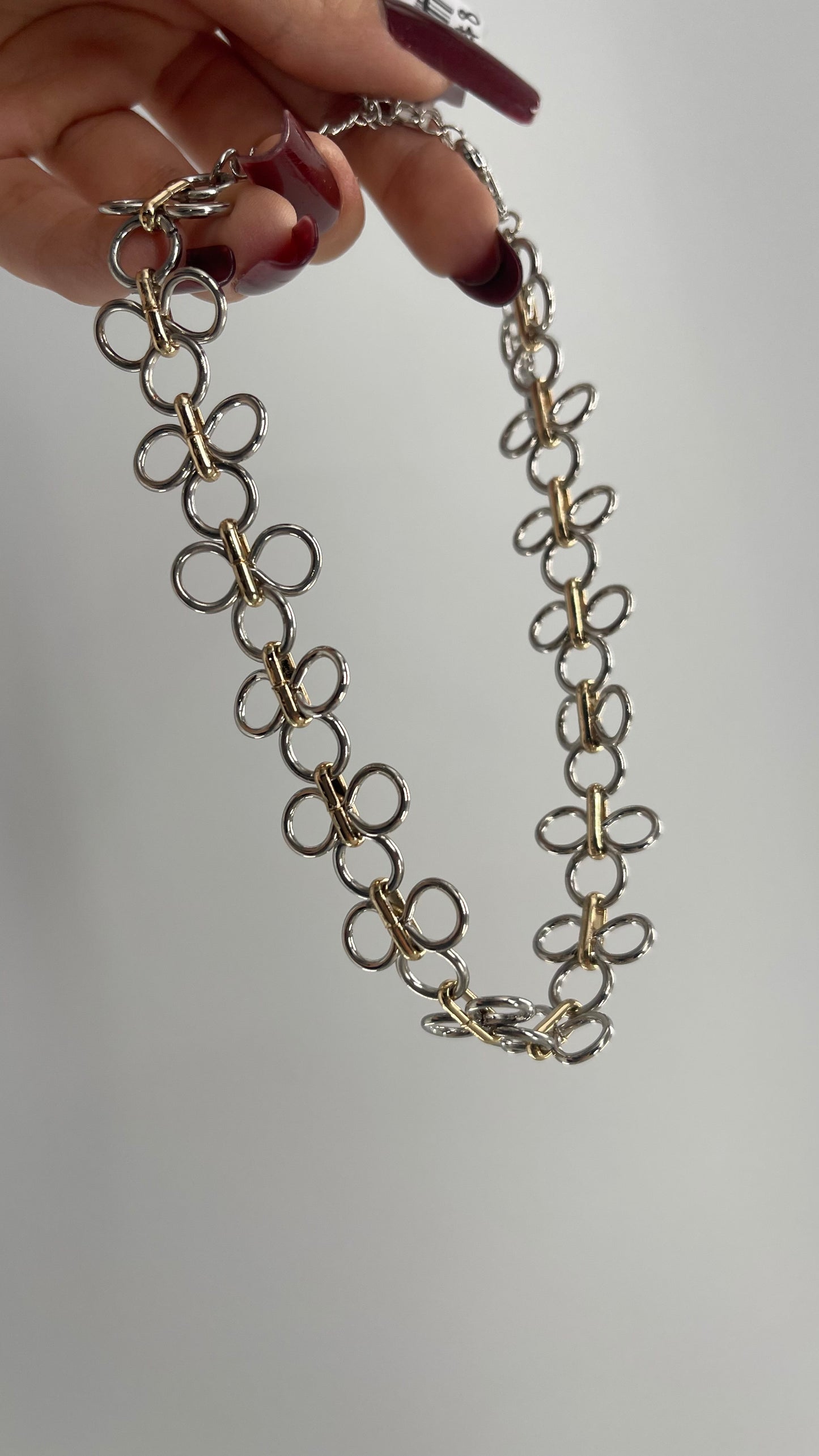 Free People Mixed Metal, Gold and Silver Choker Necklace