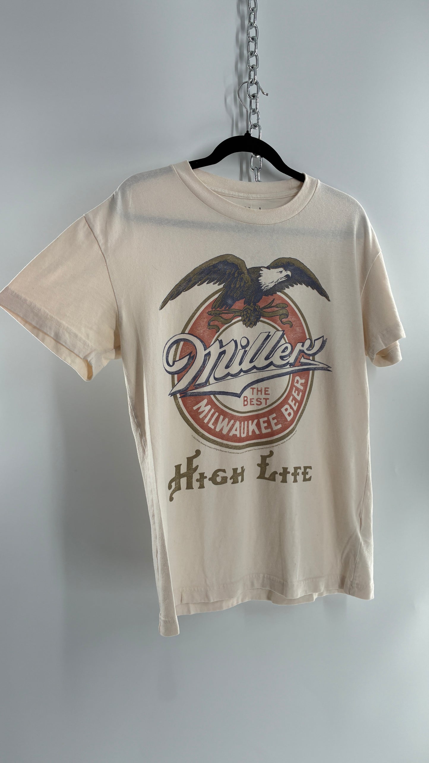 Abercrombie & Fitch Miller Lite Vintage Oversized Style T Shirt (Small)