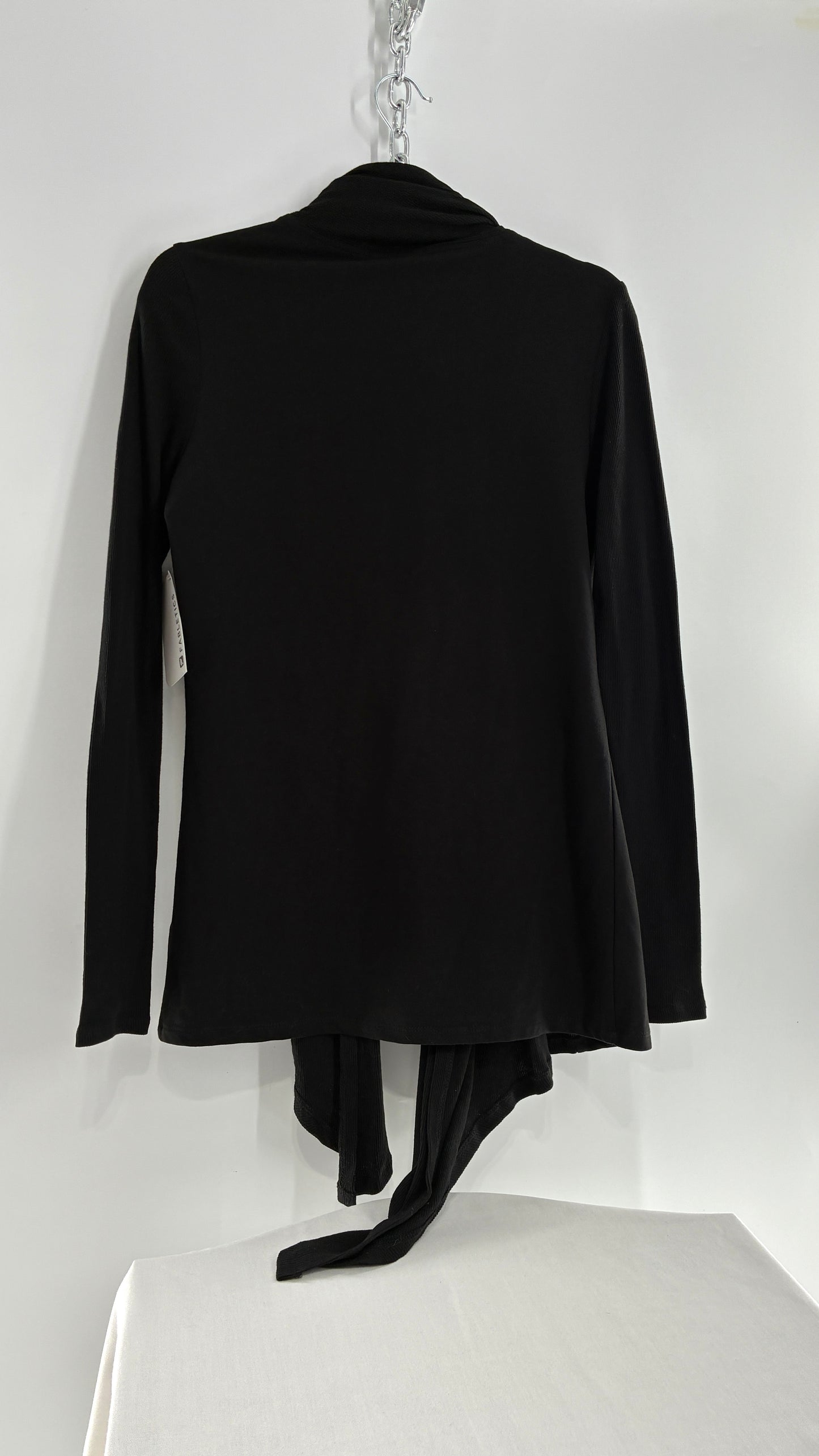Fabletics Black Astoria Shrug Cardigan with Ribbed Panels and Tags Attached (XS/4)