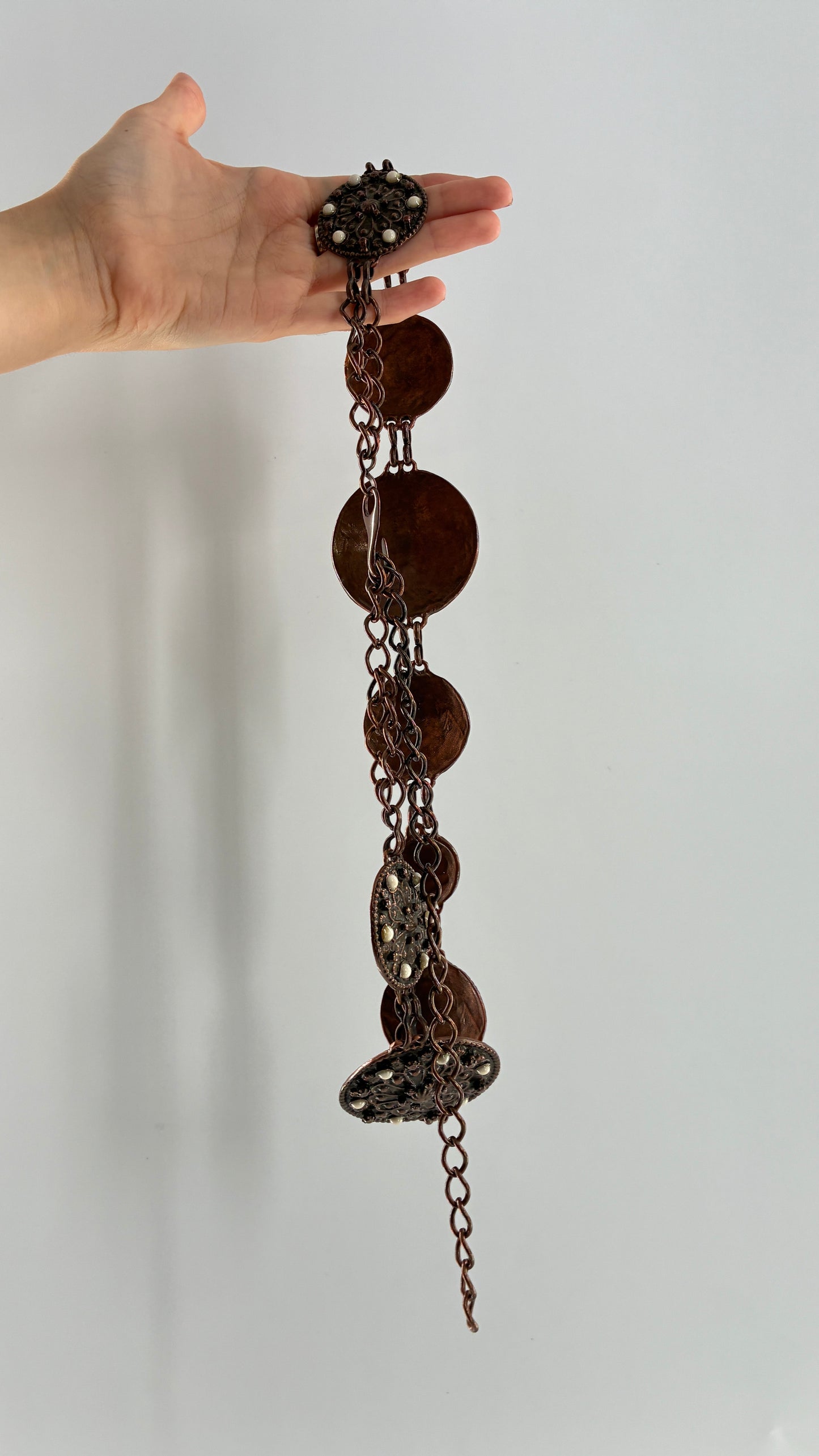 Vintage Bronze Medallion Belt
