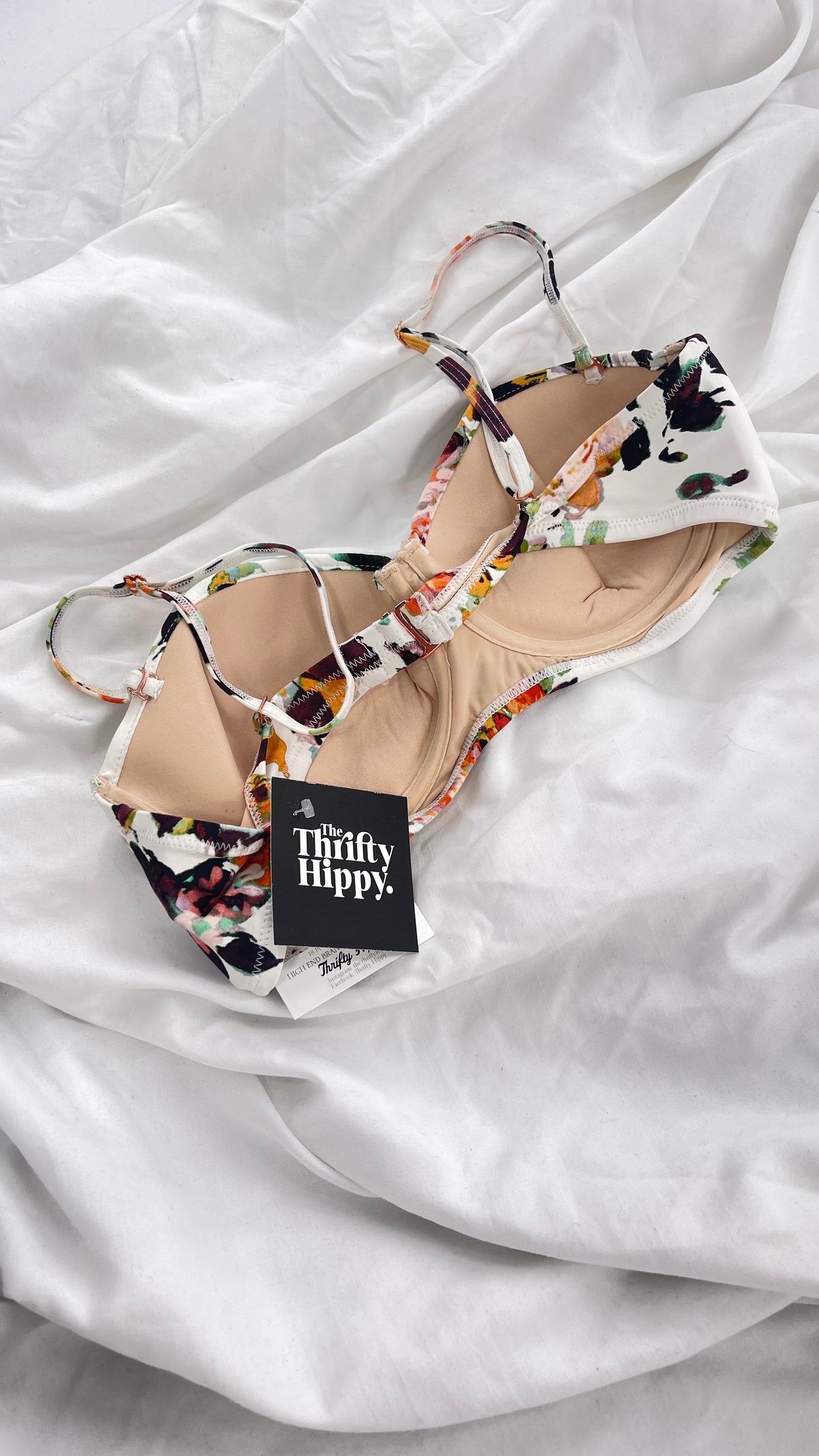 Anthropologie Sea Folly Floral Underwire Top (34D)