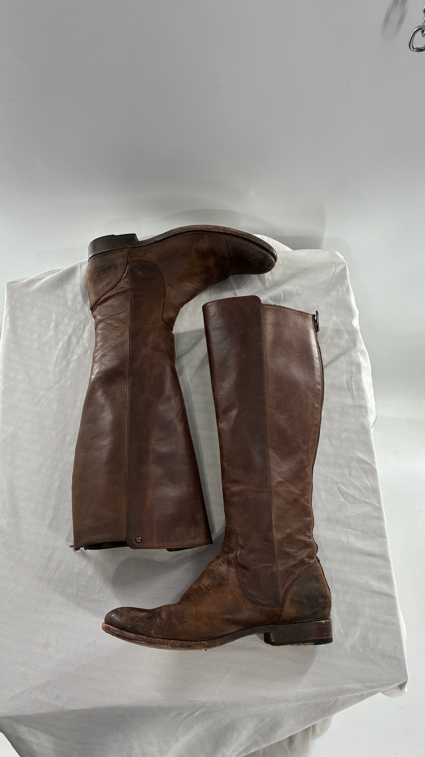 Vintage Distressed FRYE Riding Boots Made in Mexico (8)