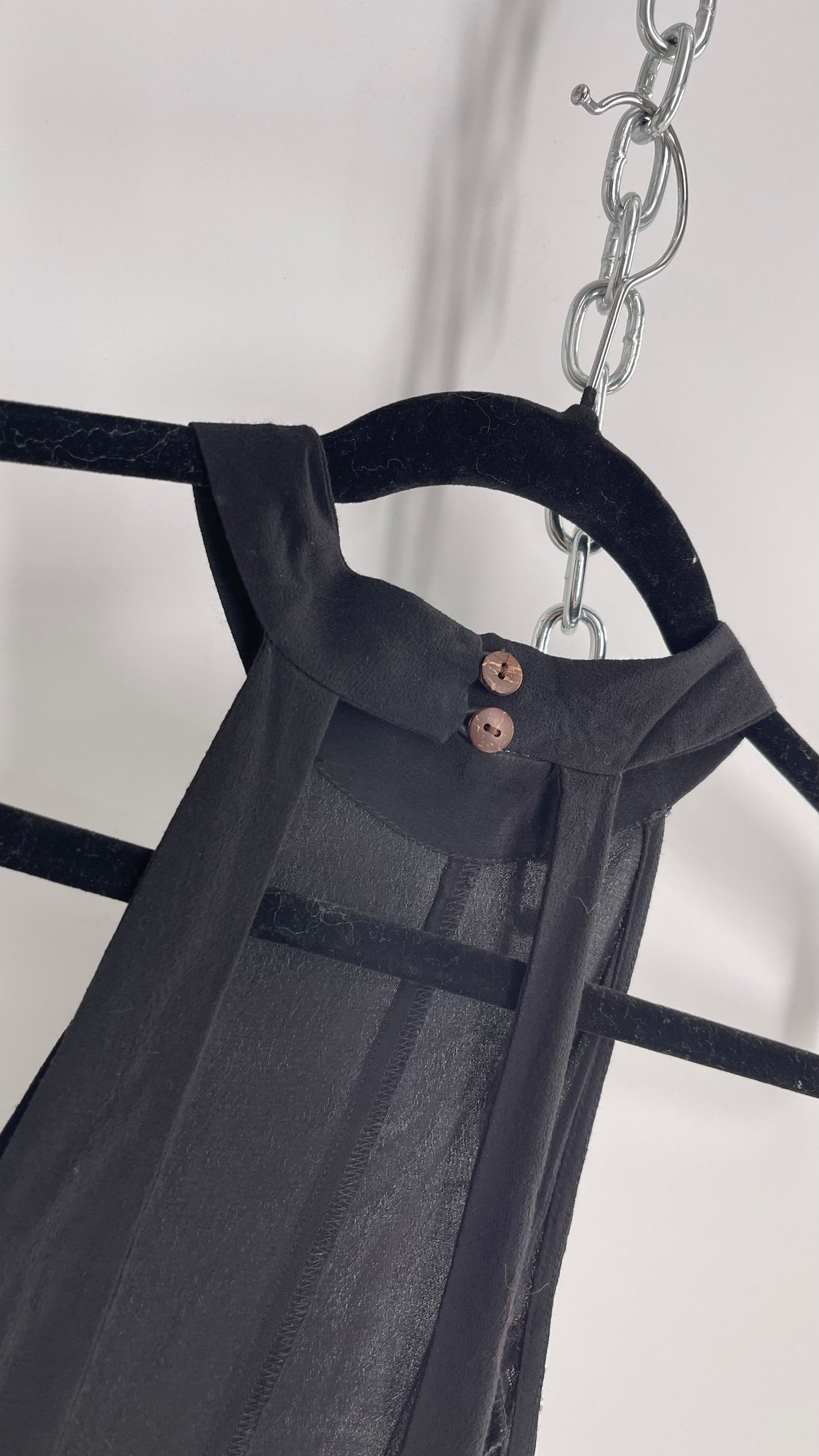 Kimchi Blue Black Voluminous Mini with Open Back Detail (Small)
