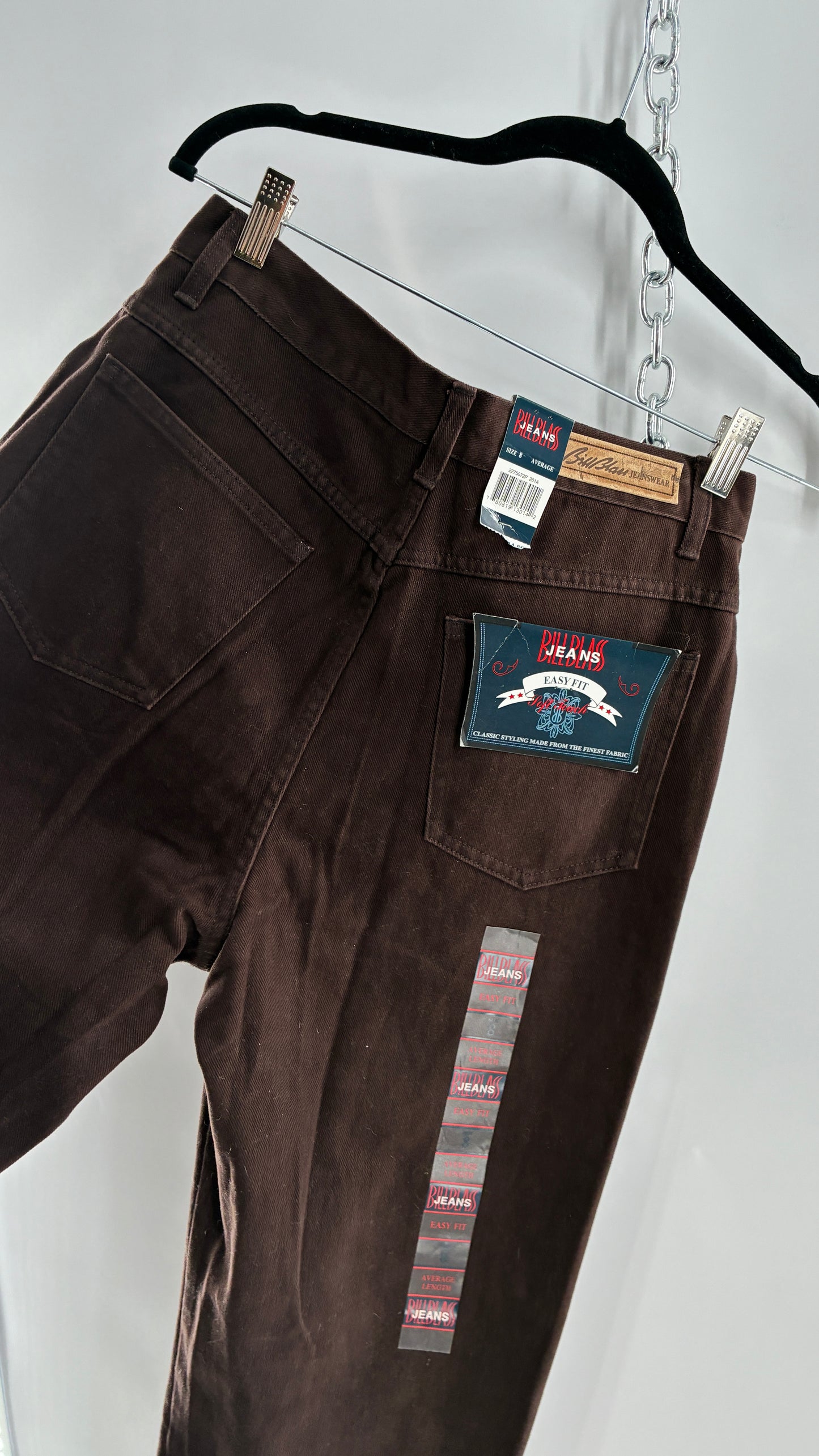 Deadstock Vintage BILL BLASS Brown High Waisted Mom Jeans