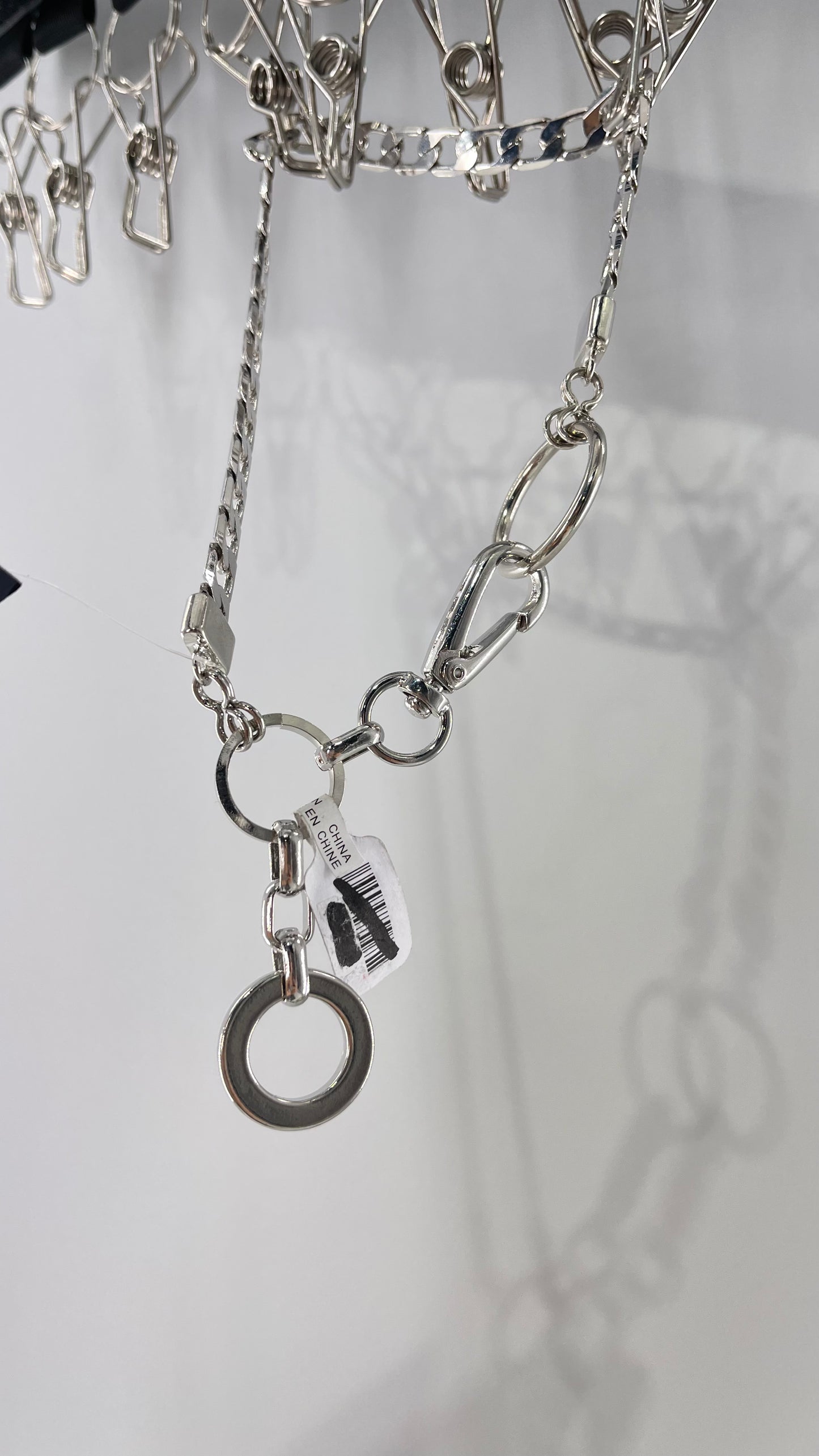 Urban Outfitters Silver Chain Link Choker/Buckle Chain