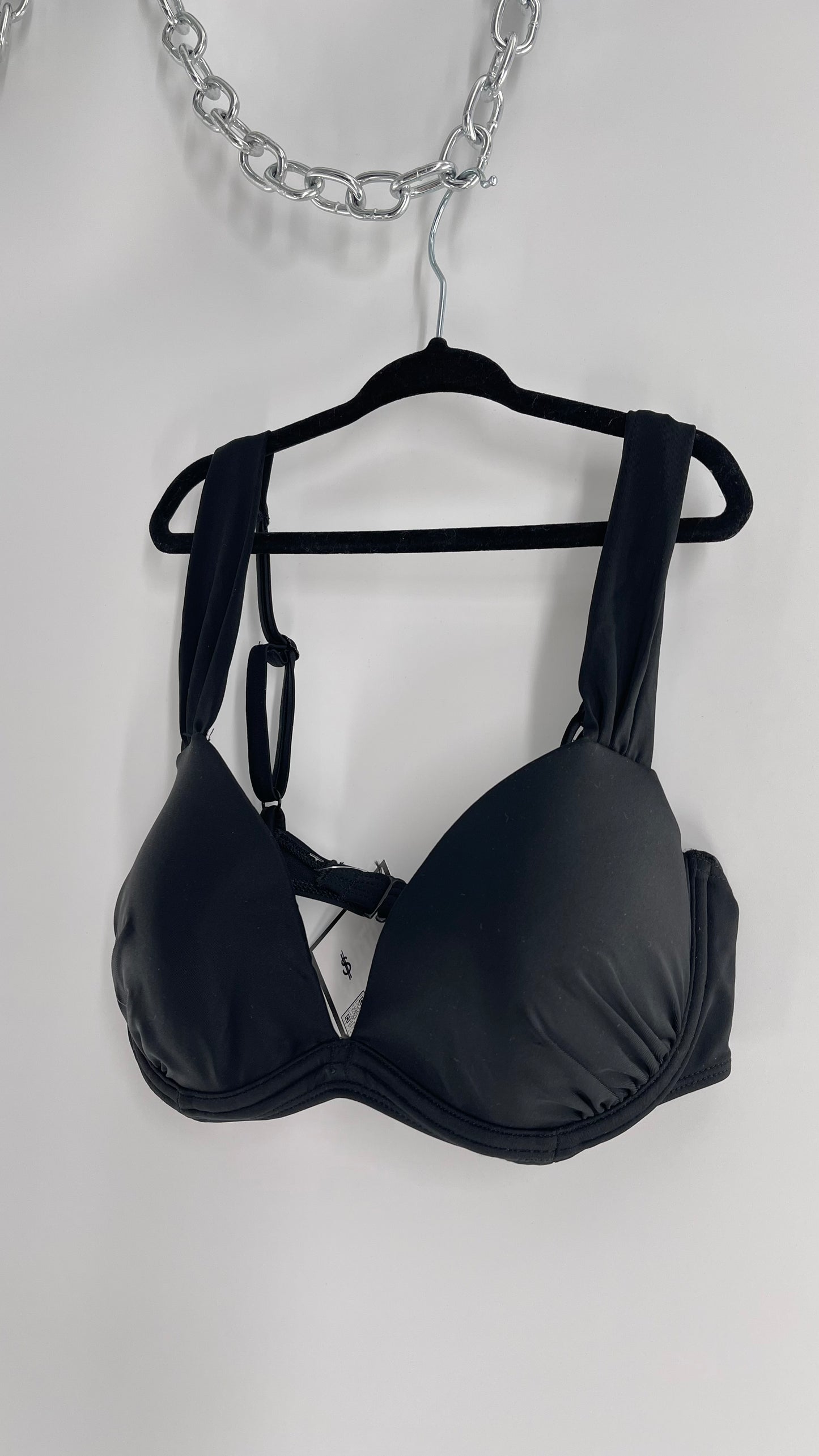 Urban Outfitters Out From Under Black Underwire Swim Top (Medium)
