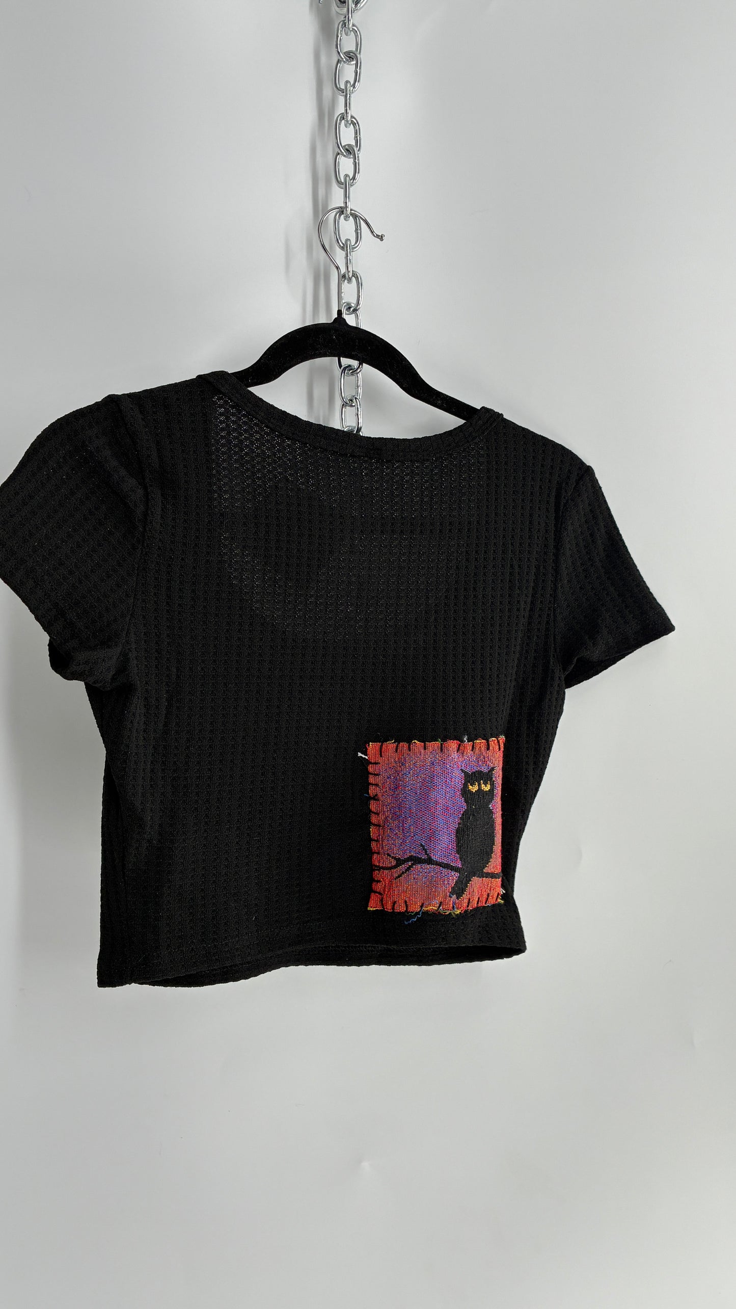 Handmade Patchwork Tapestry Halloween Baby T (S/M)