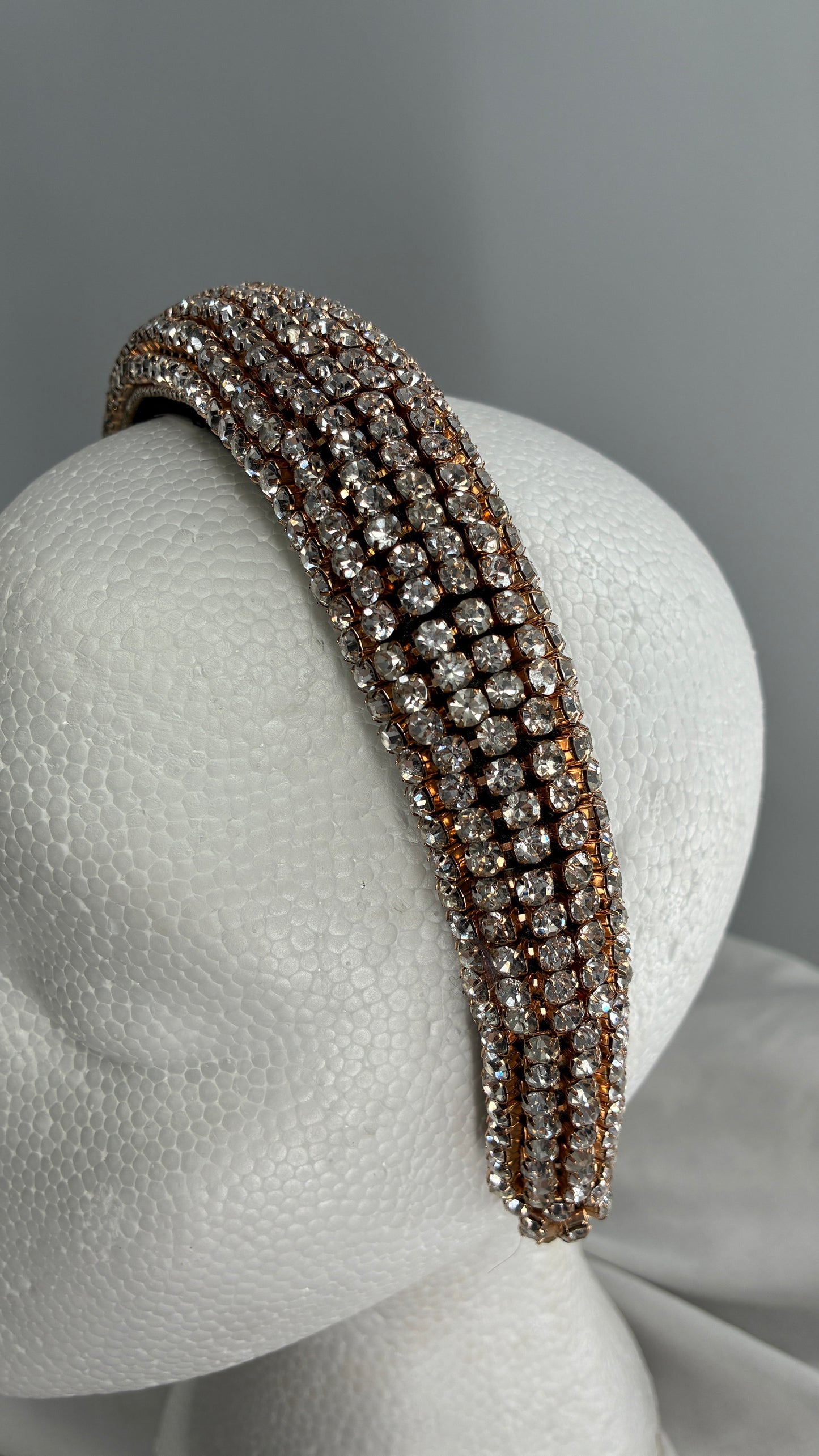Rhinestone Encrusted Gold Headband