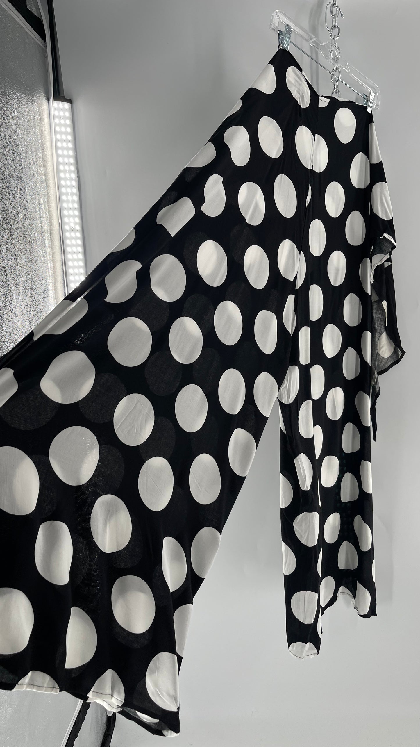 Handmade 9 in 1 Black/White Polka Dot Jumpsuit (One Size) •AS SEEN ON TIKTOK•
