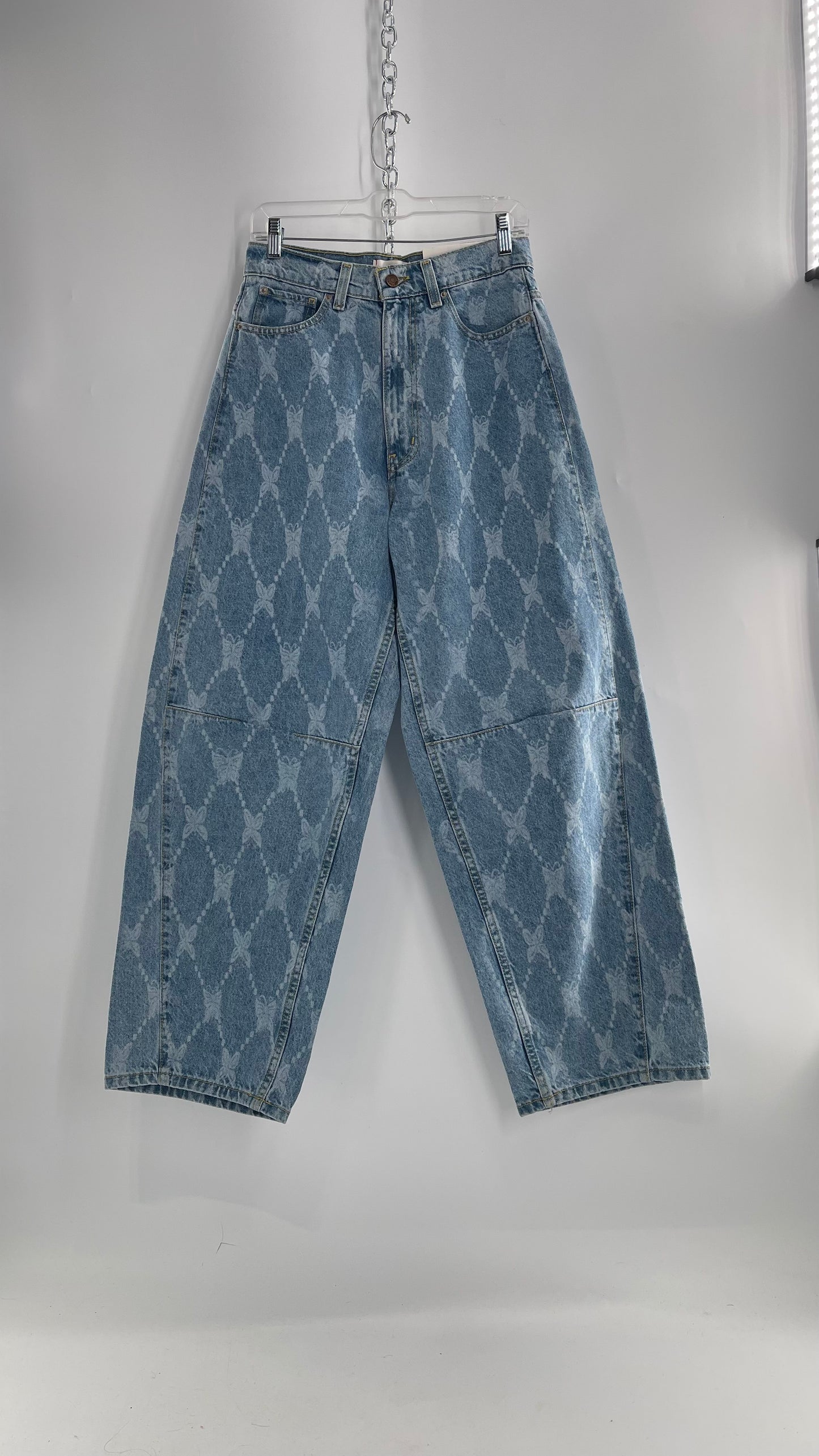 BDG Baggy Bleached Butterfly Jeans with Tags Attached (27)
