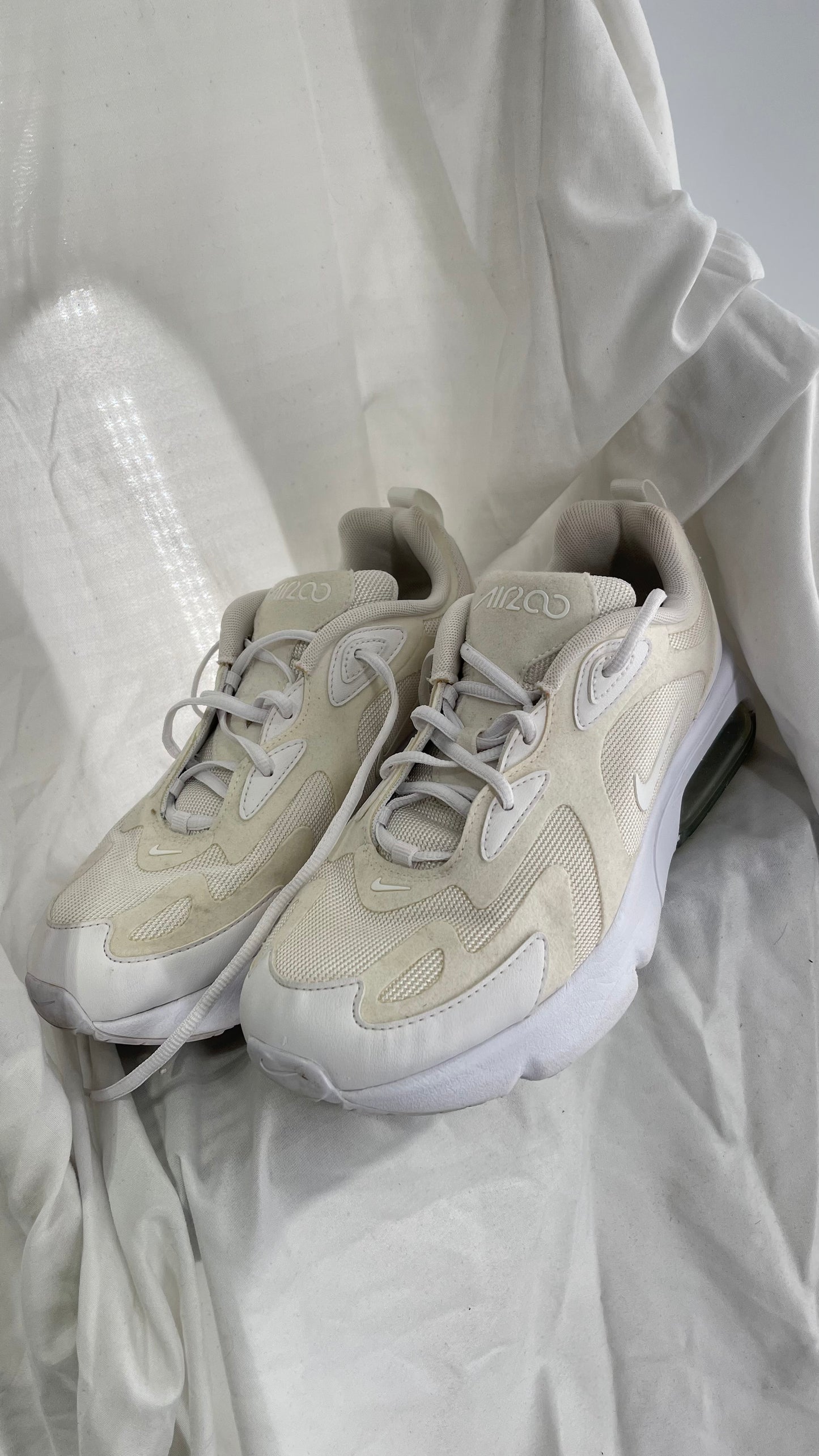 Worn Nike Air 200 Gs Triple White