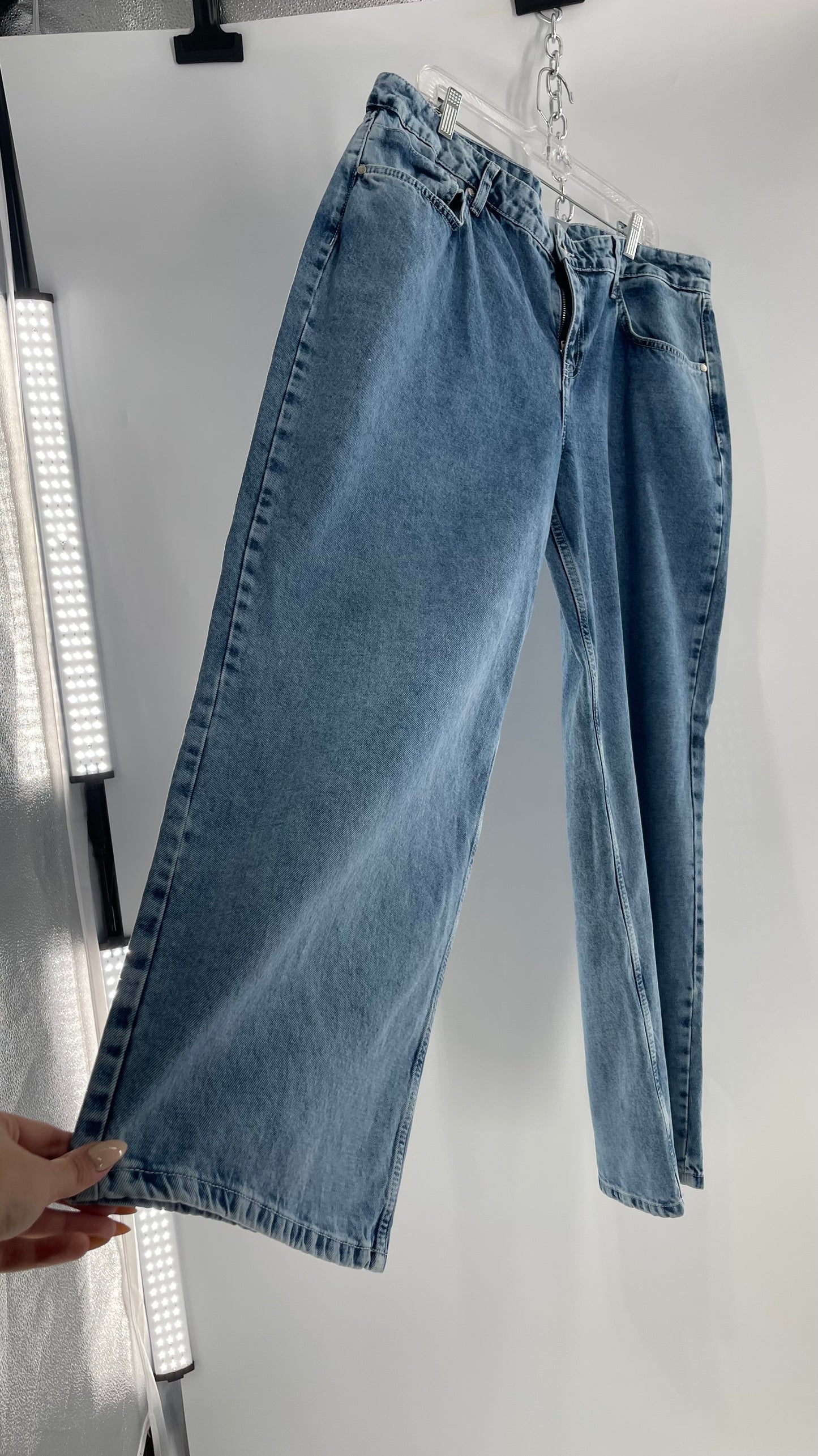 Ragged Priest Light Wash Straight Leg Jeans (36)