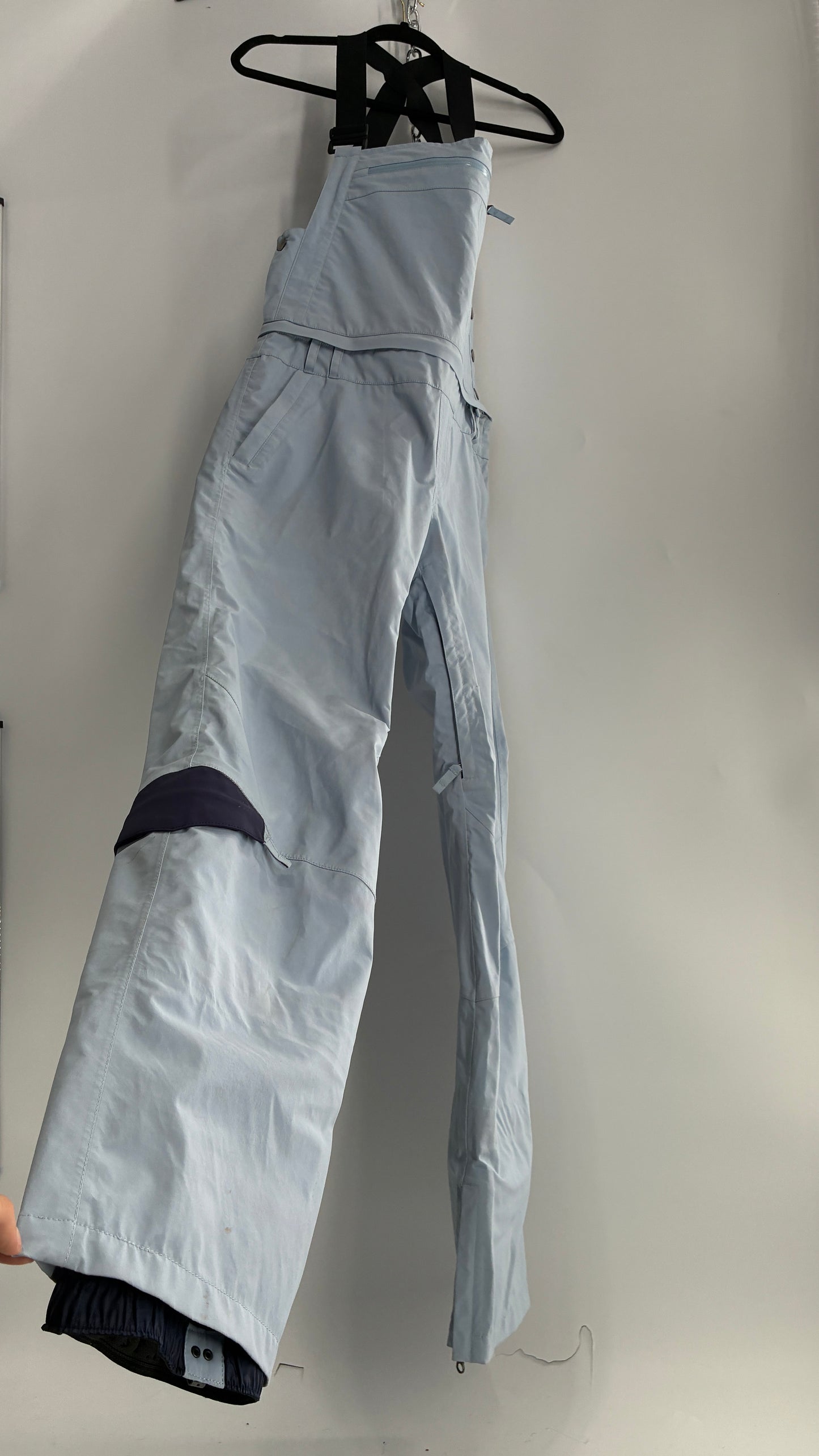 BILLABONG Light Blue Snowboarding Jumpsuit with Detachable Overalls (Small)