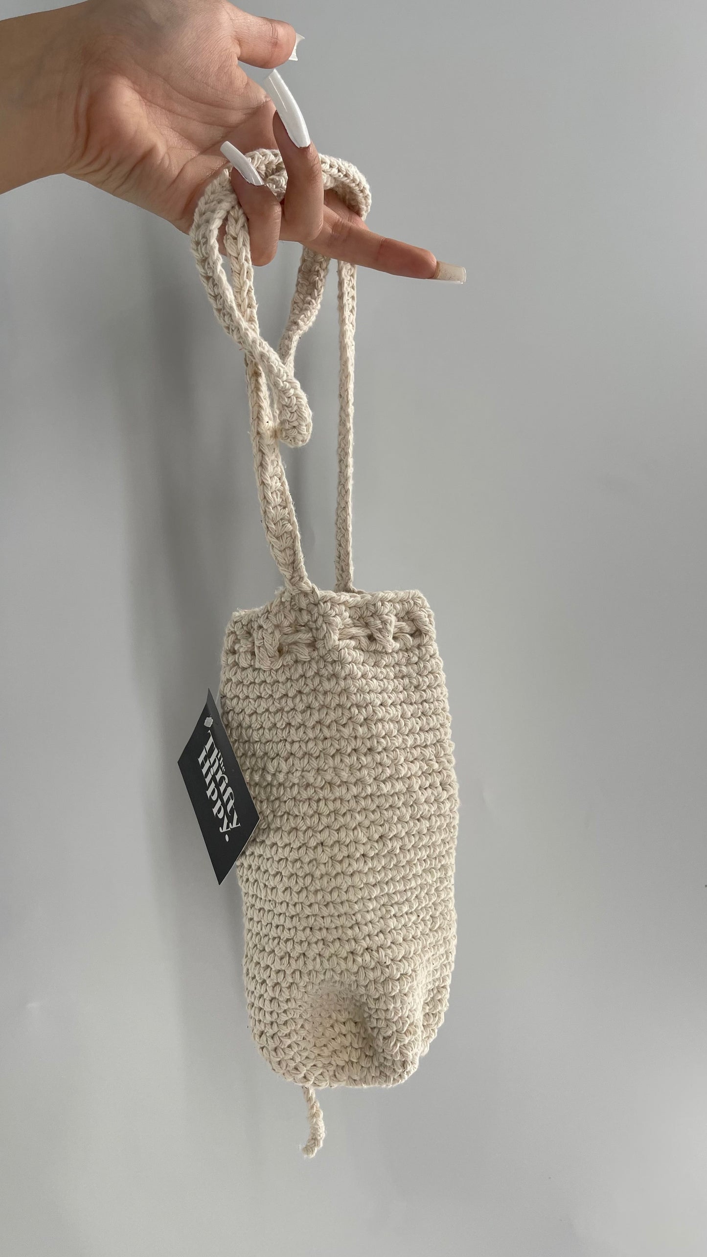 Imported Handmade Crochet Water Bottle Bag with Body/Shoulder Strap