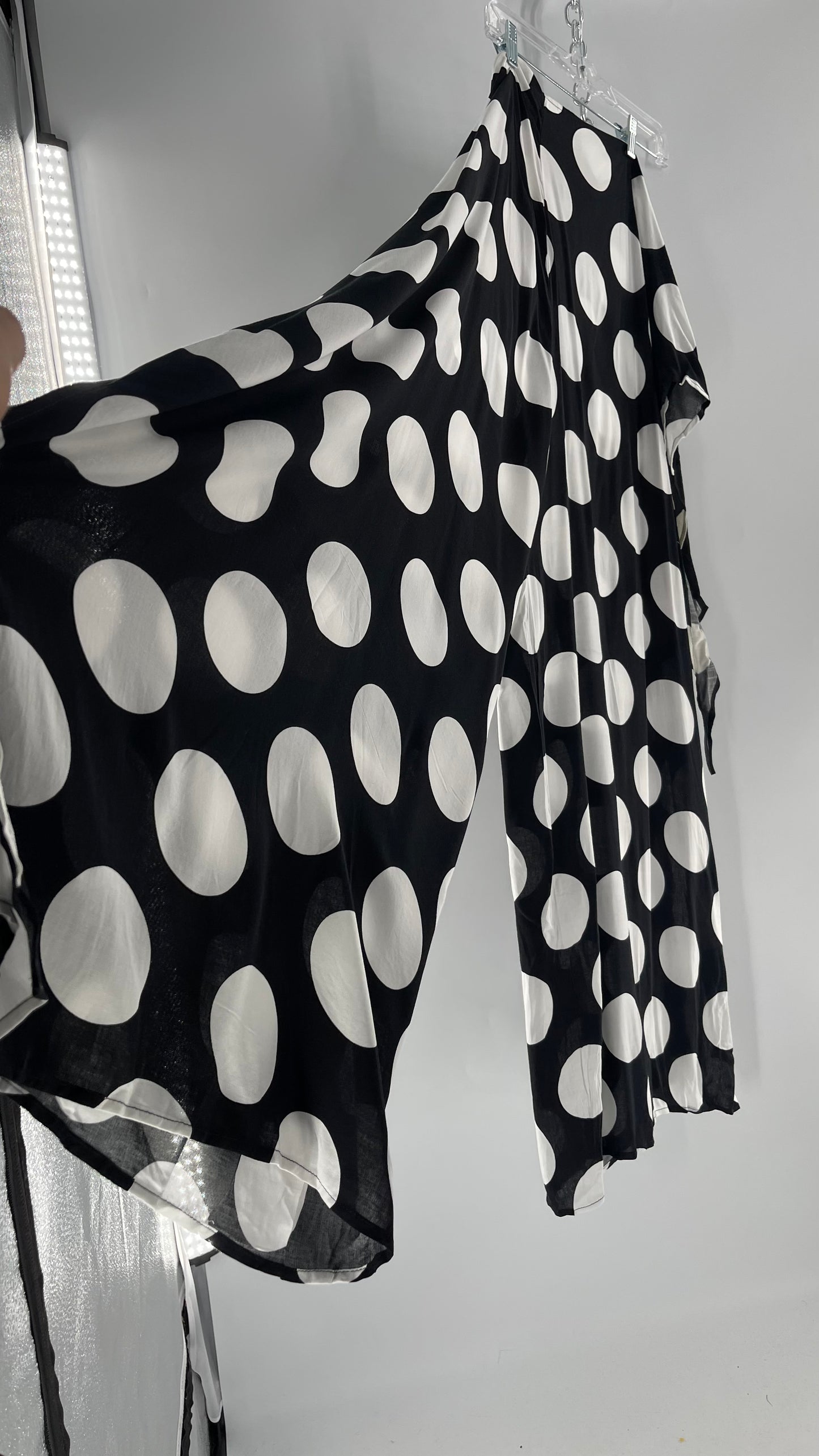 Handmade 9 in 1 Black/White Polka Dot Jumpsuit (One Size) •AS SEEN ON TIKTOK•