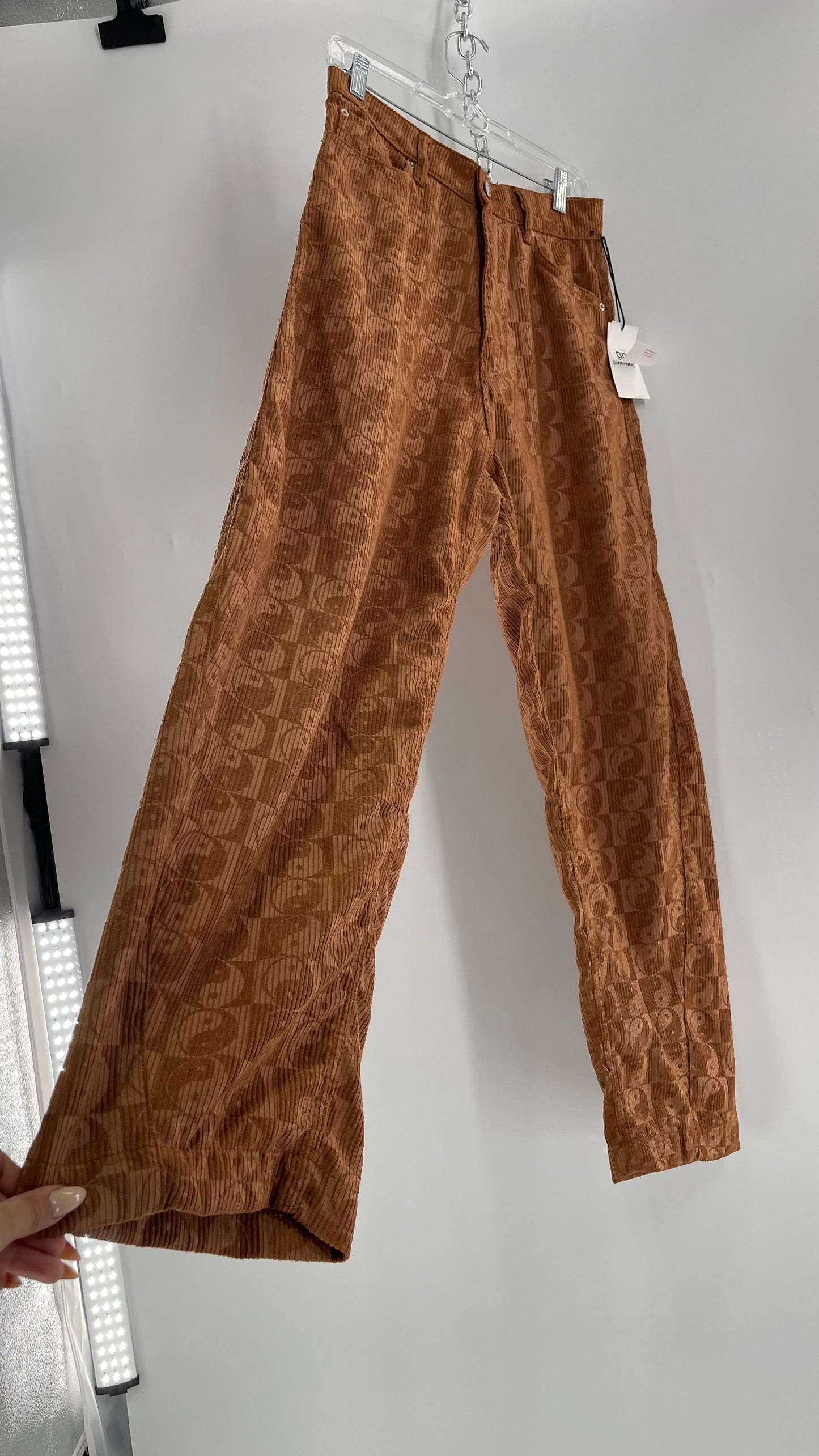 BDG Corduroy Checkered Ying Yang Straight Legs (28)