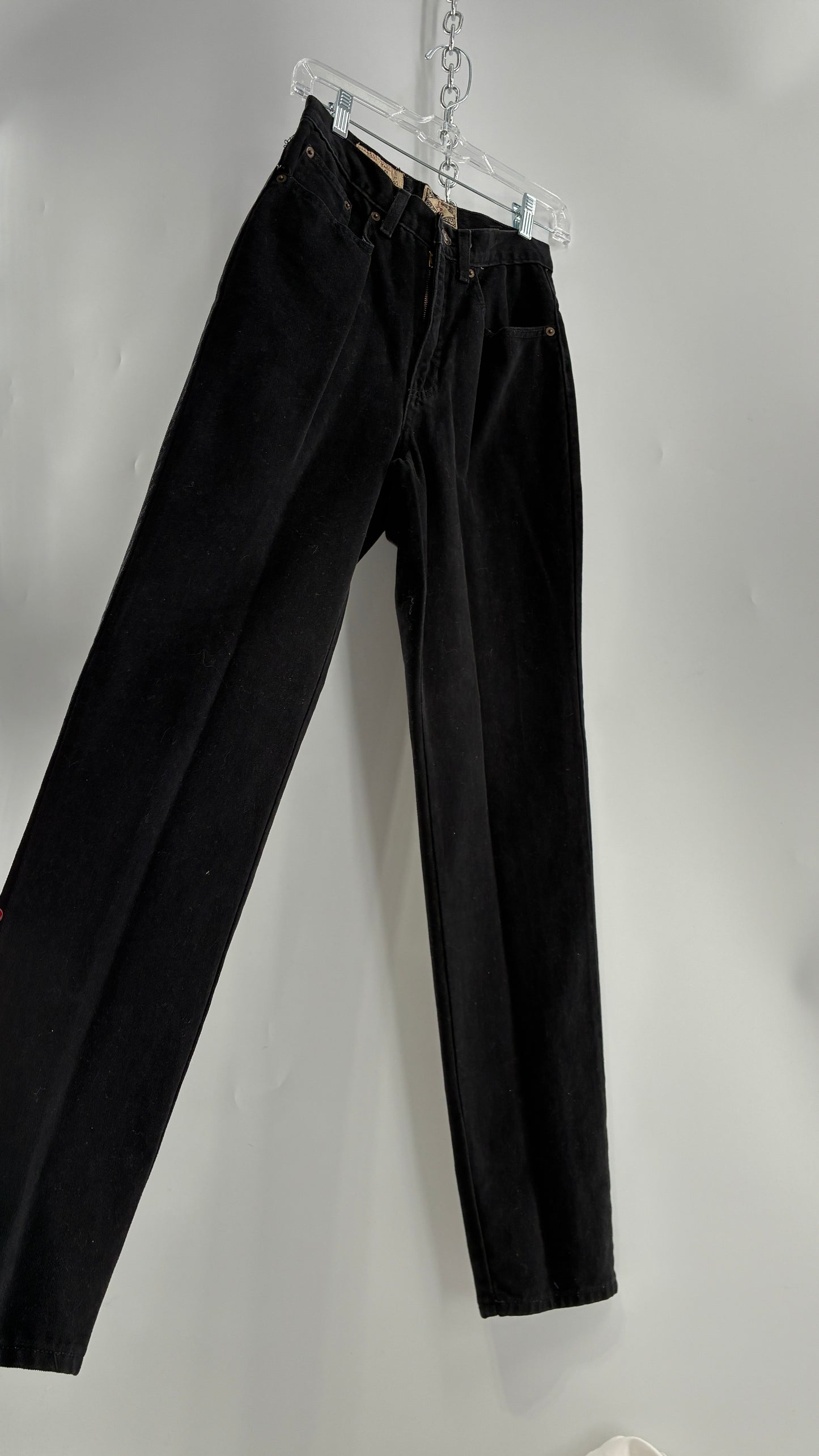 Deadstock Vintage 1980s EXPRESS Black High Waisted Mom Jean (5/6)