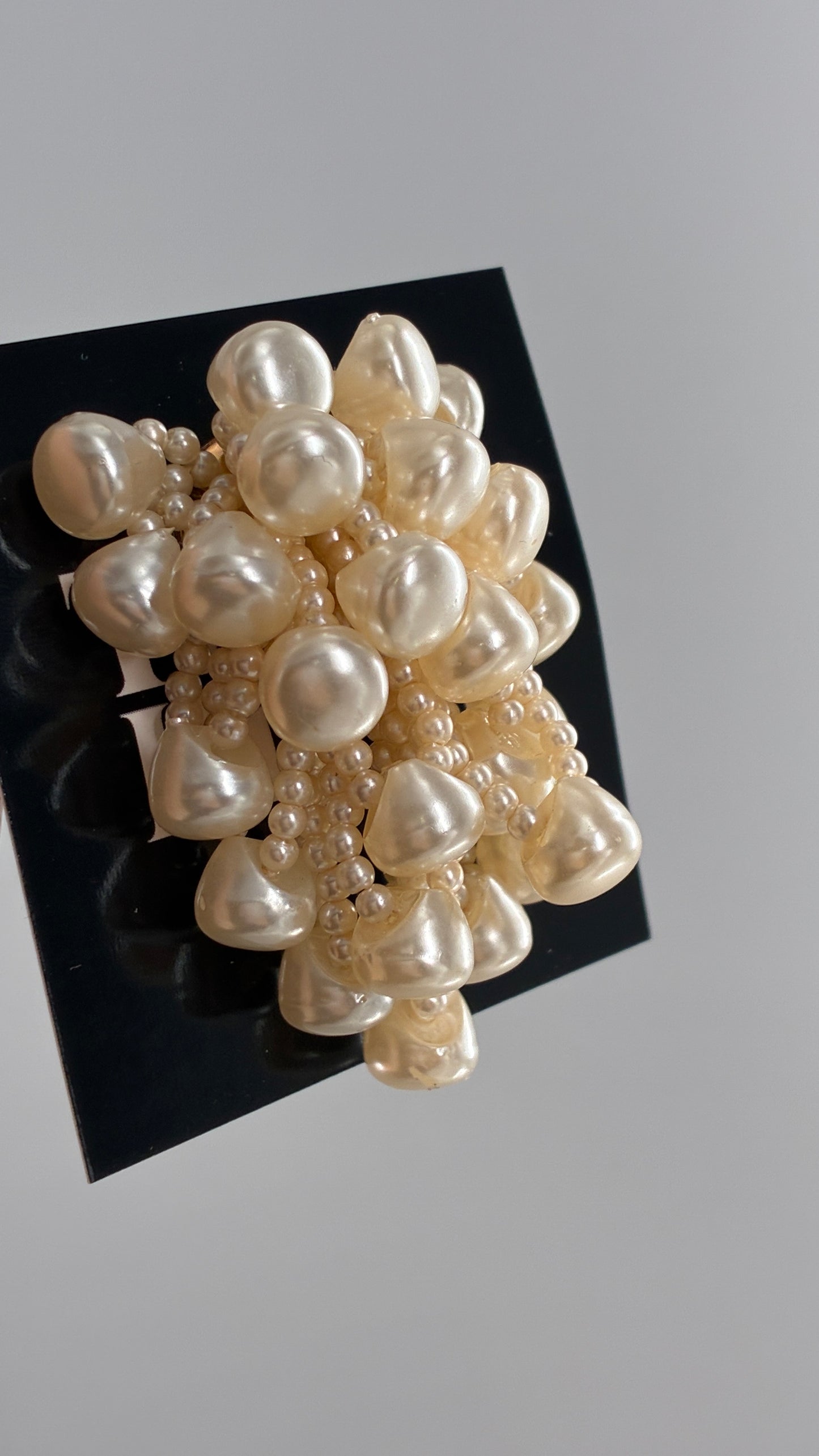 Vintage Pearl Cluster Statement Earring/Pin (1/1)