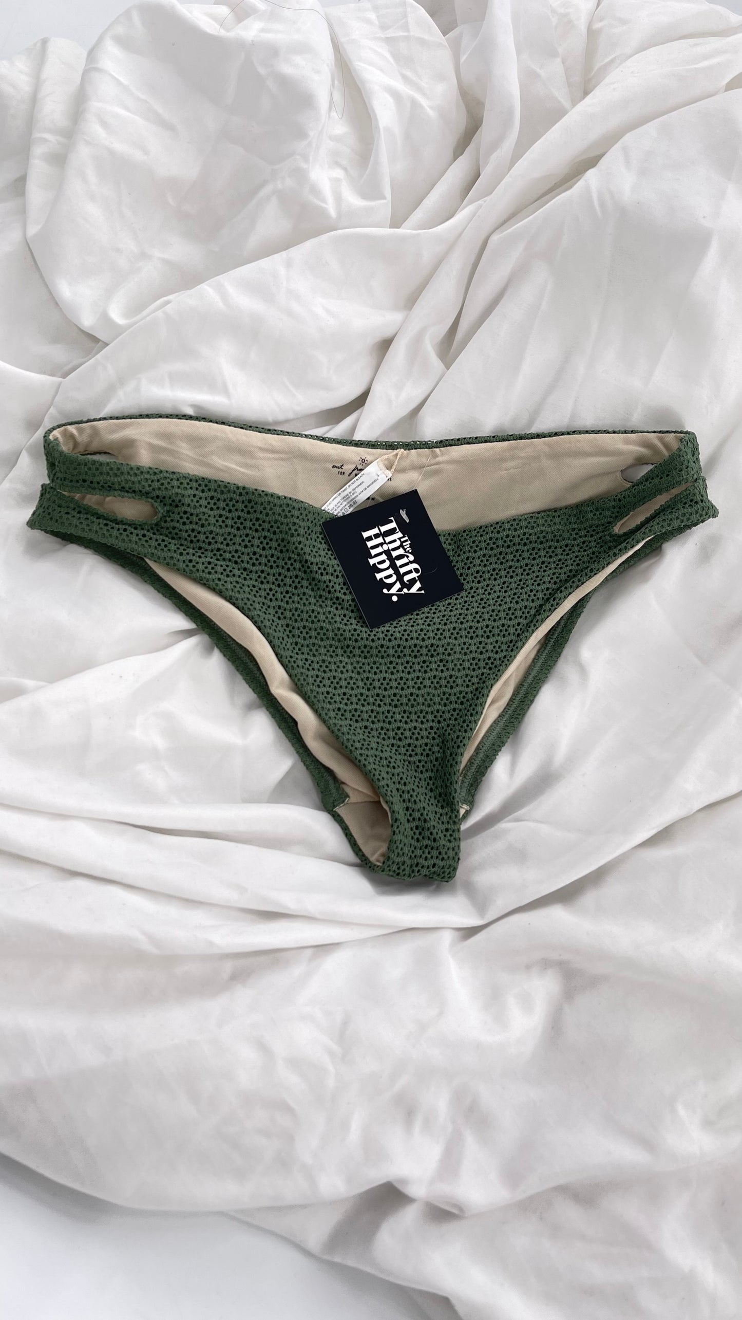 Urban Outfitters Out From Under Green Lacy Swim Bottoms (Medium)