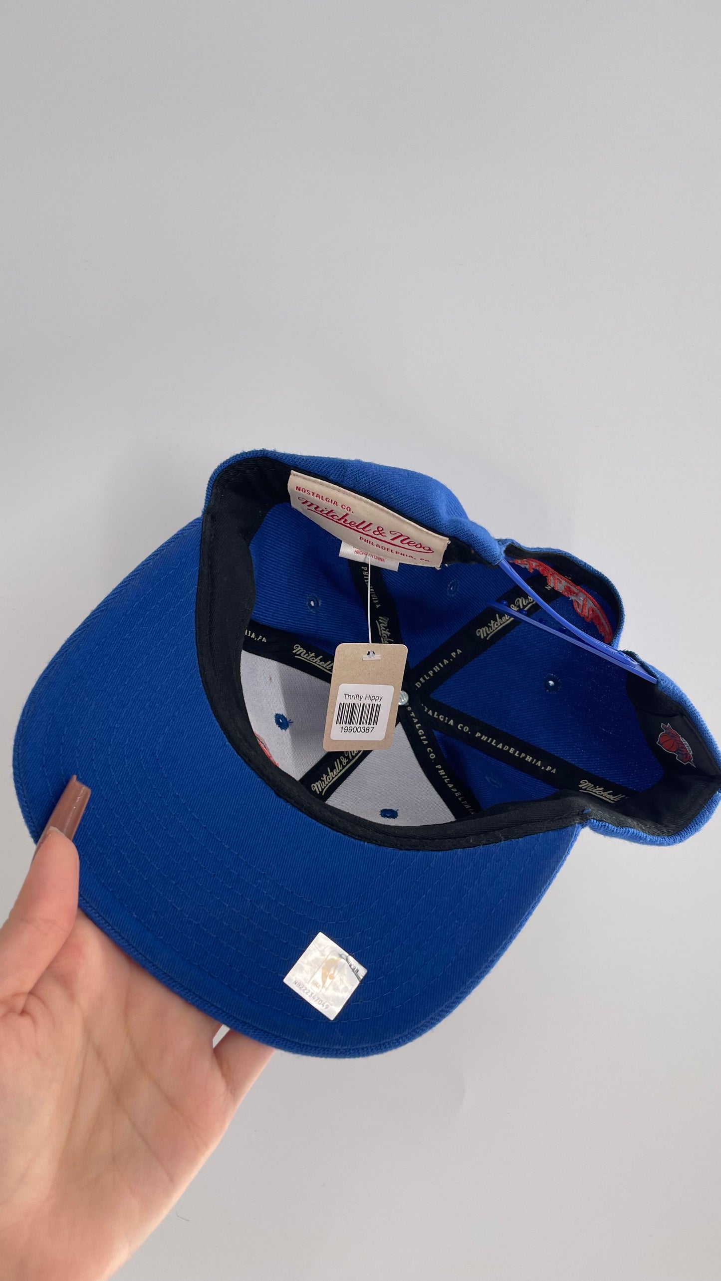 Vintage Knicks Mitchell & Ness SnapBack Hat Embroidered Logo