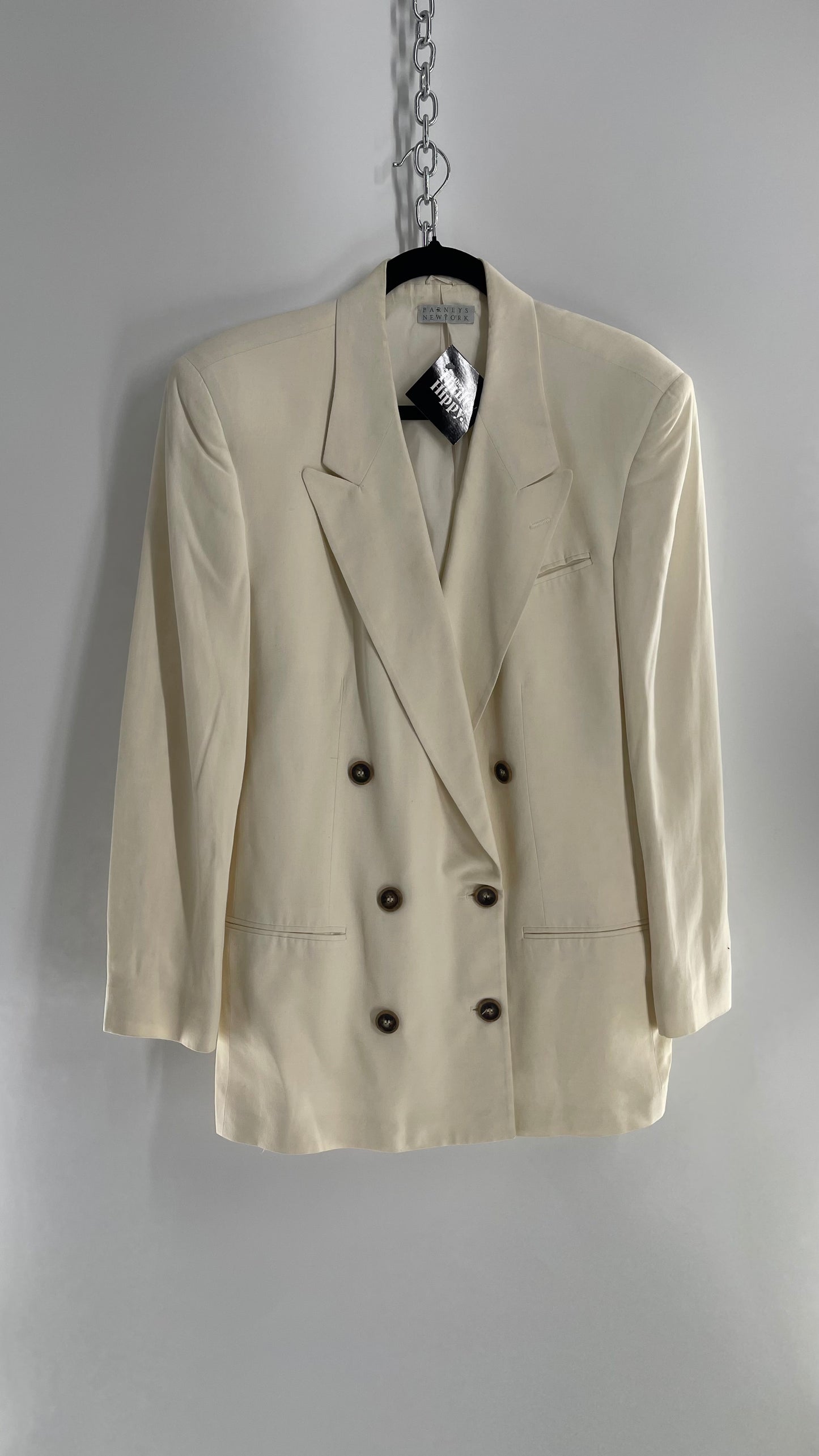 Vintage Barney’s New York Off White Power Blazer (C)(Large)