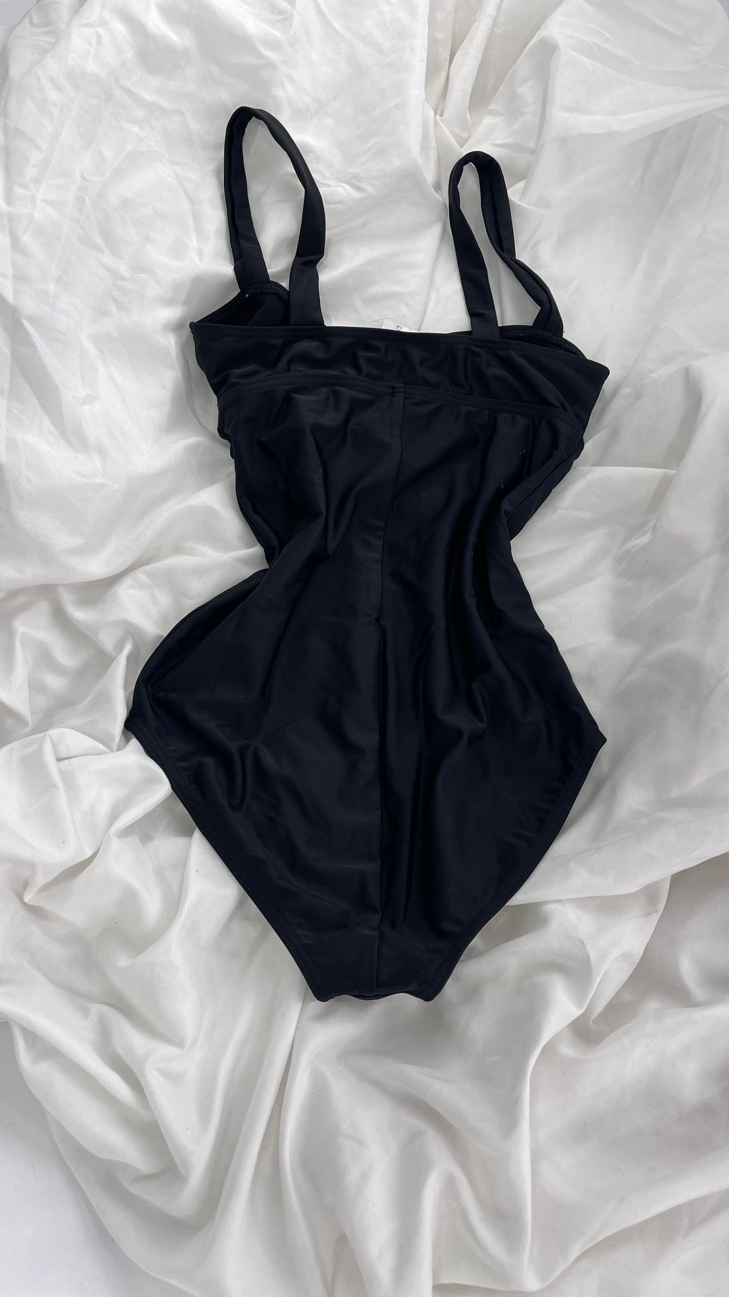 Yes Master x Free People Black Bow Bust Swimsuit (Small)