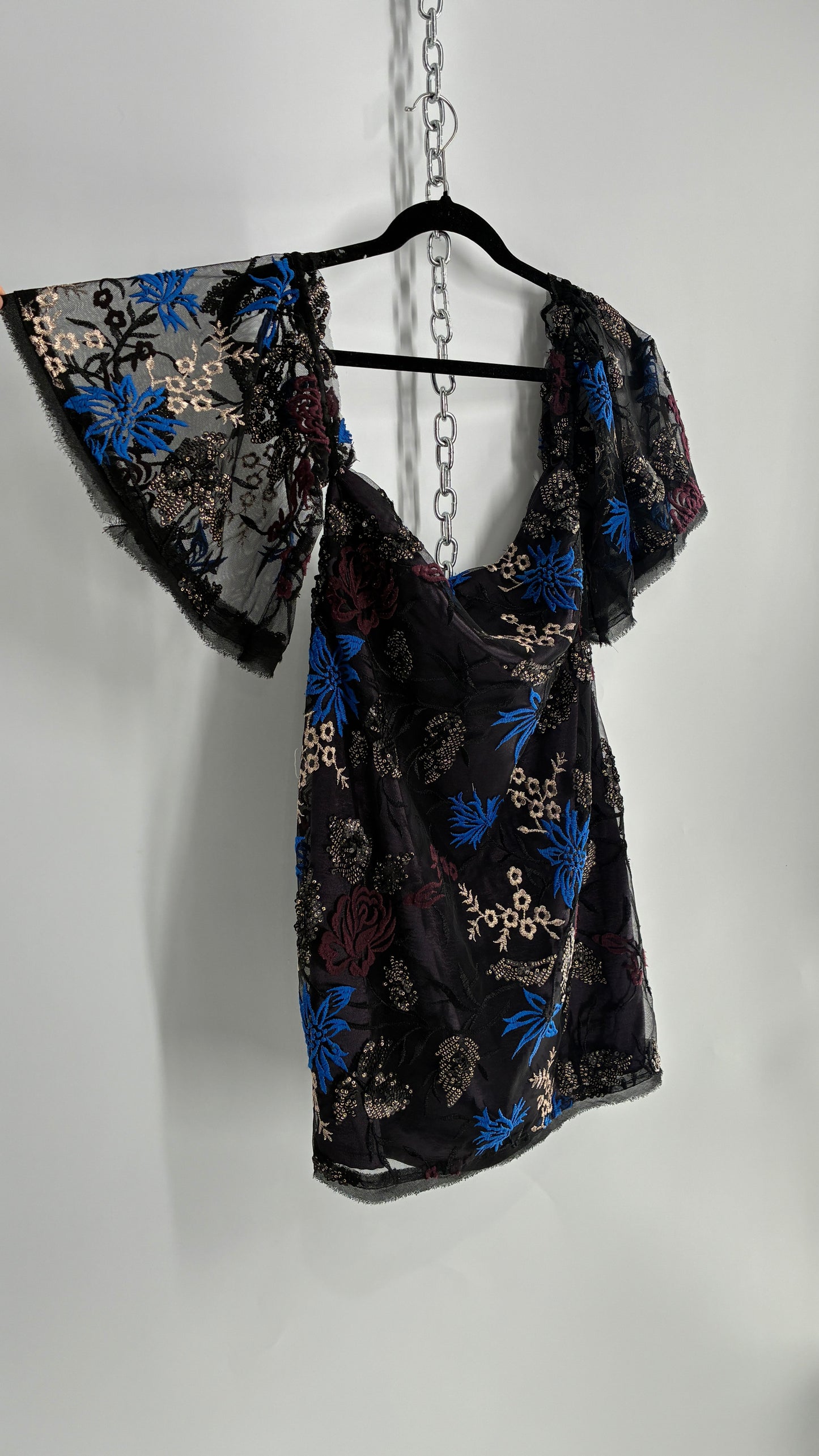 Urban Outfitters Embroidered and Embellished Dress (Small)