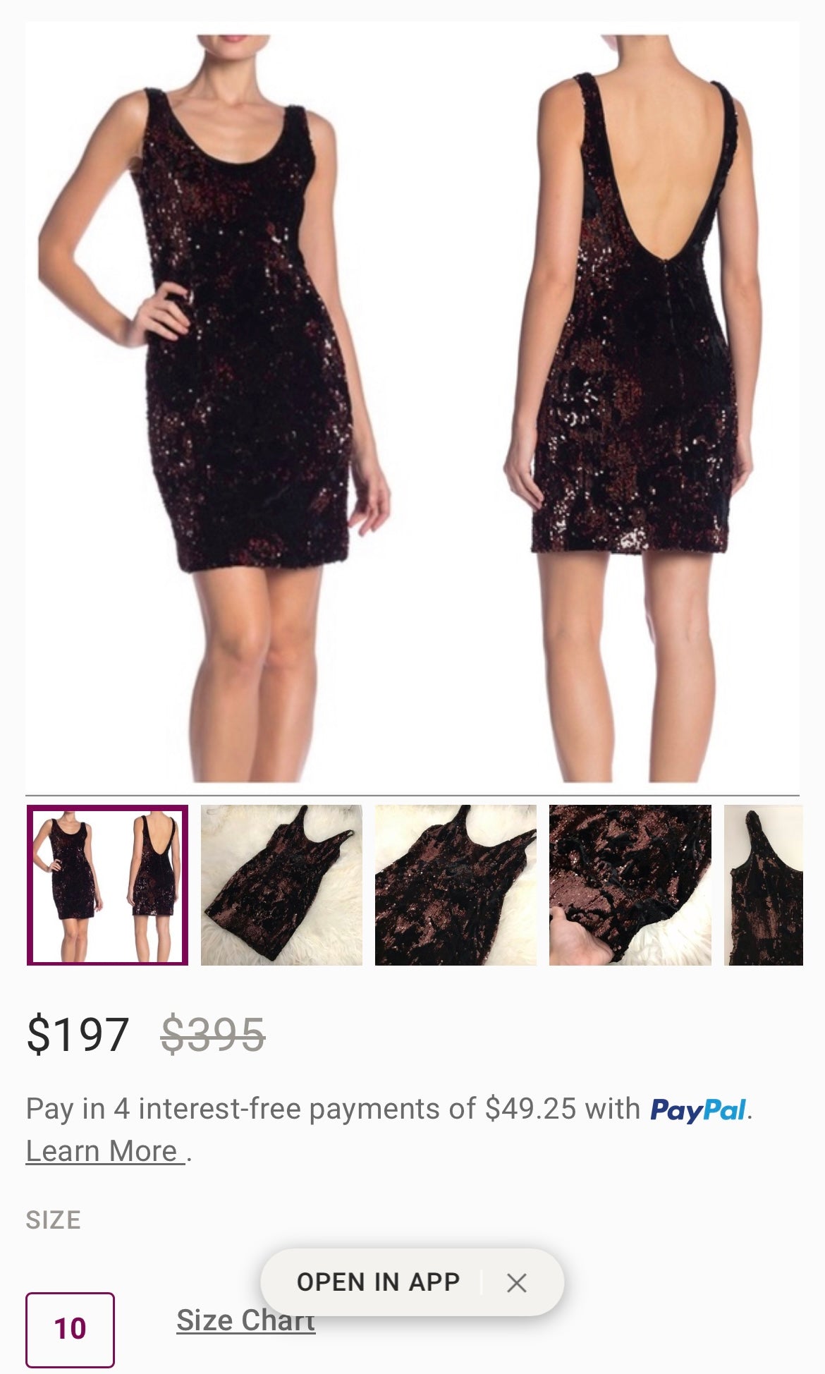 MILLY Cora Velvet, Black and Rose Gold Sequin Mini Dress with Built in Corset (4)