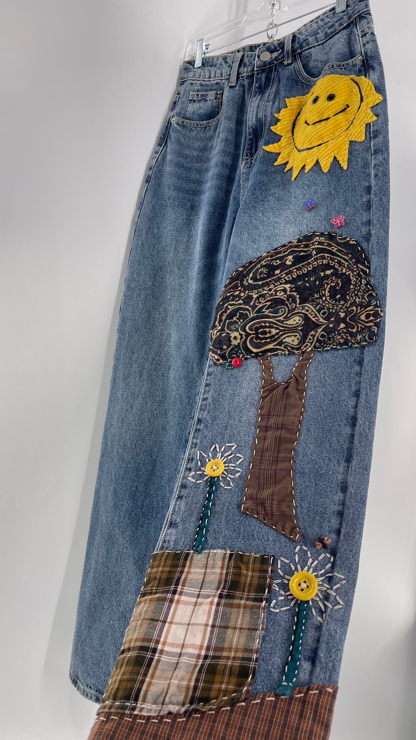 CUSTOM Hand Made Hand Sewn Patchwork Sun Dazed Denims (26)