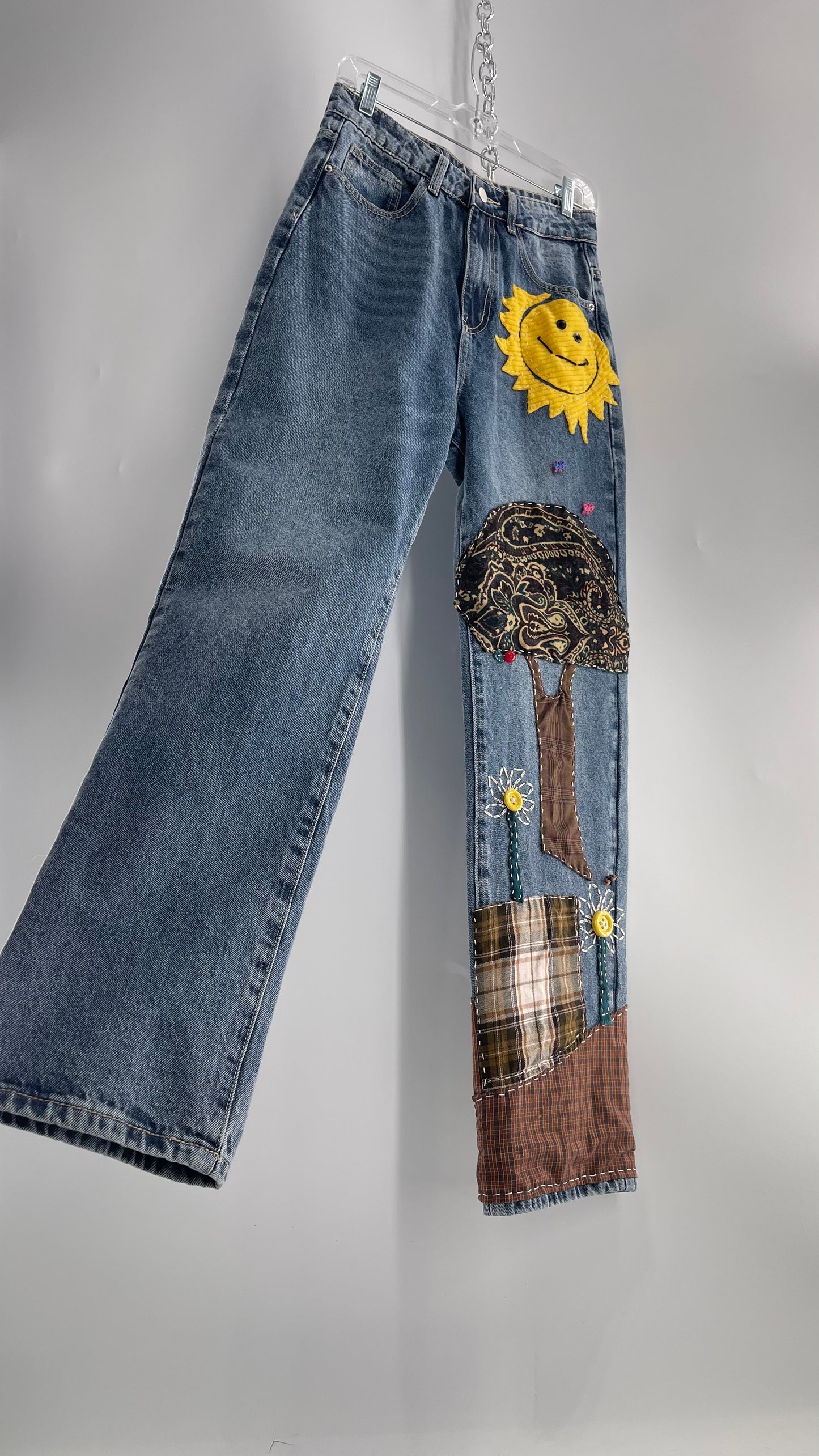 CUSTOM Hand Made Hand Sewn Patchwork Sun Dazed Denims (26)