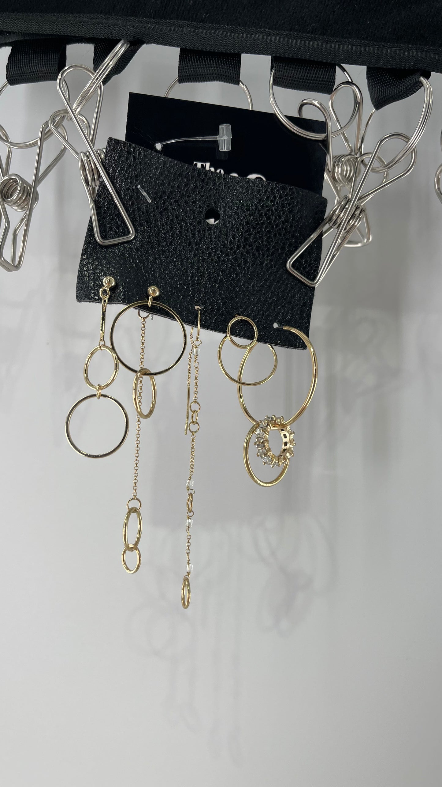 Free People Mix and Match Delicate Gold Loop + Hoop Earring Set