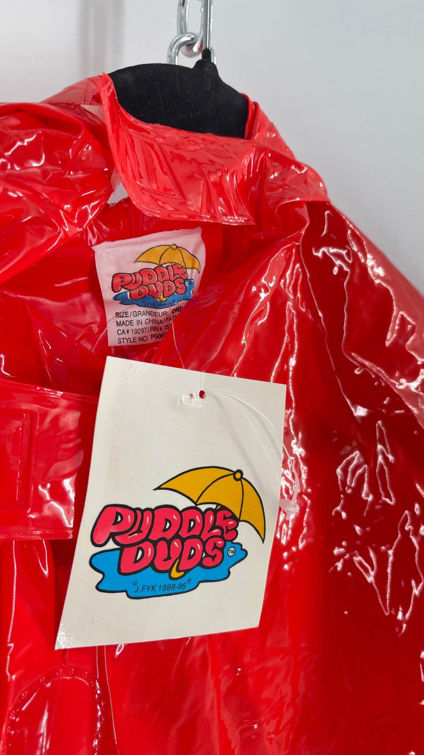 Deadstock Vintage Puddle Duds Puppy Rain Poncho with Dog Hood and Floppy Ears ‘90s (One Size)