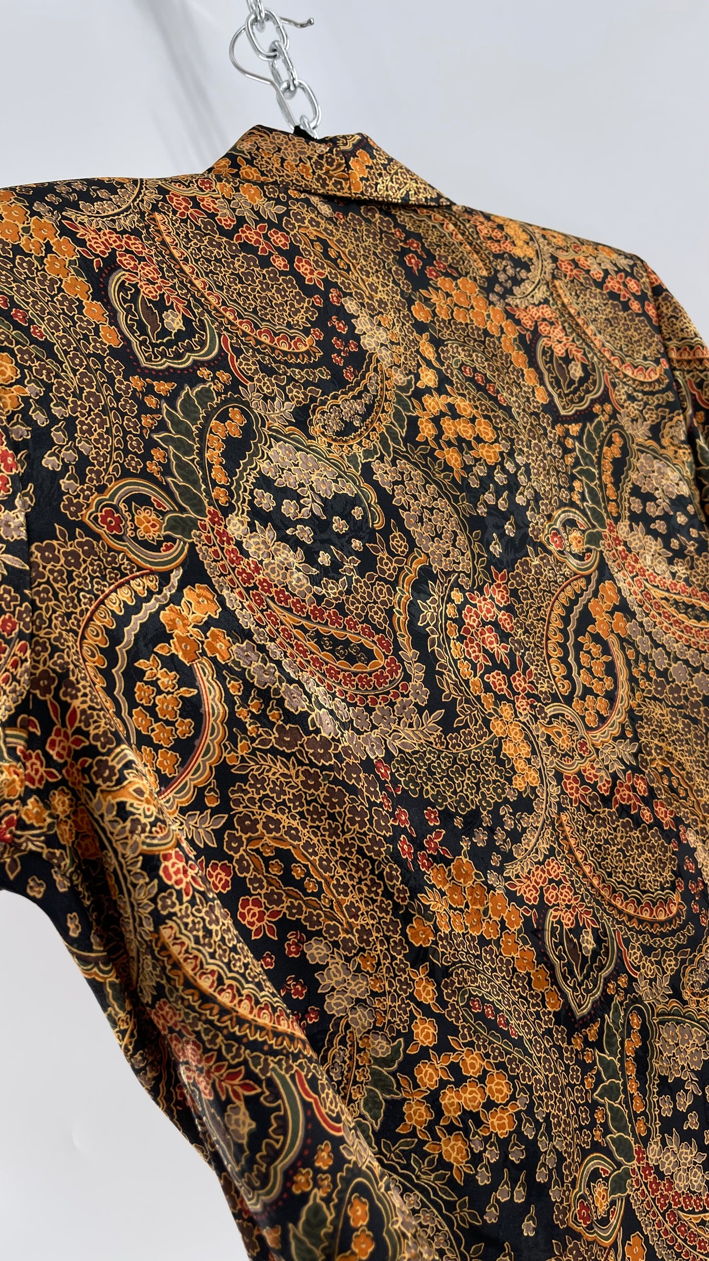 Vintage Kensington 100% Silk Blazer (Medium)