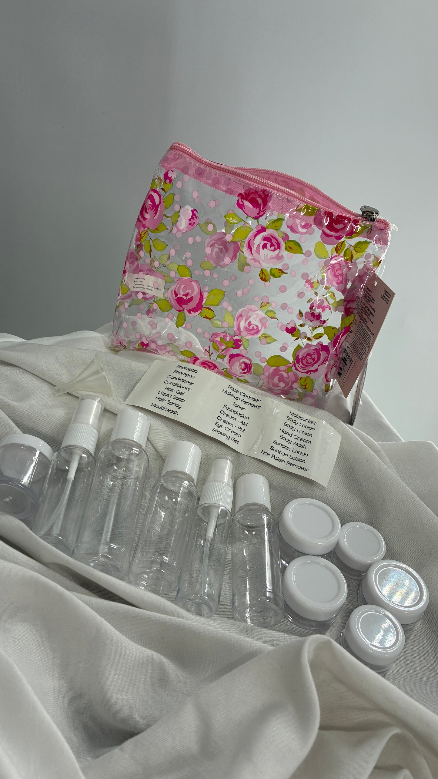 Urban Outfitters Rose Travel Skincare Beauty Kit