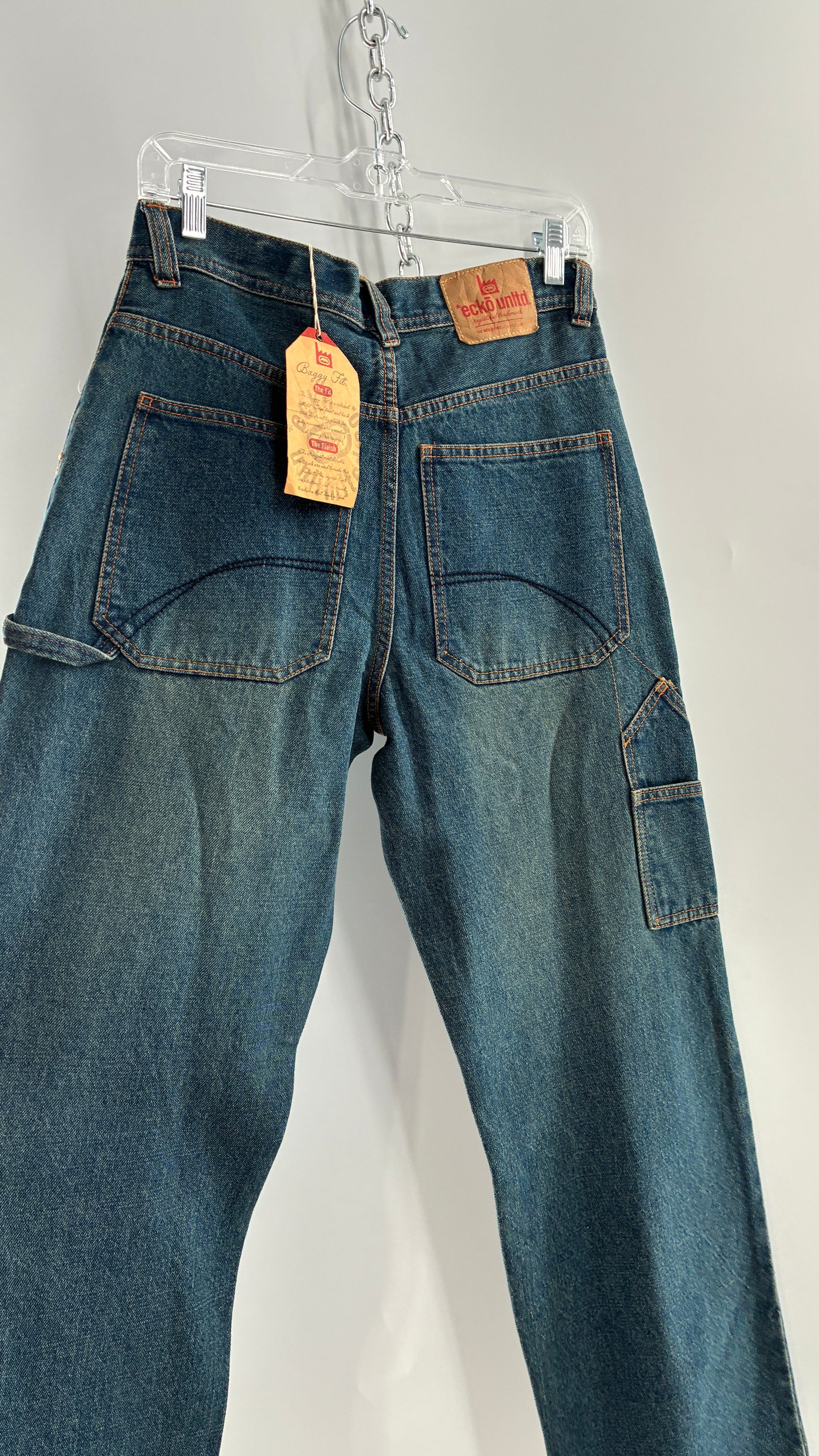 Deadstock Vintage Ecko Unlimited Baggy Fit Cargo Jeans (16Y)