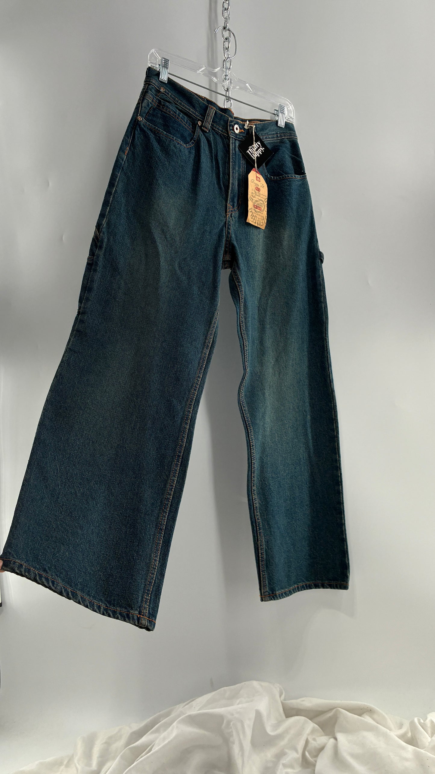 Deadstock Vintage Ecko Unlimited Baggy Fit Cargo Jeans (16Y)