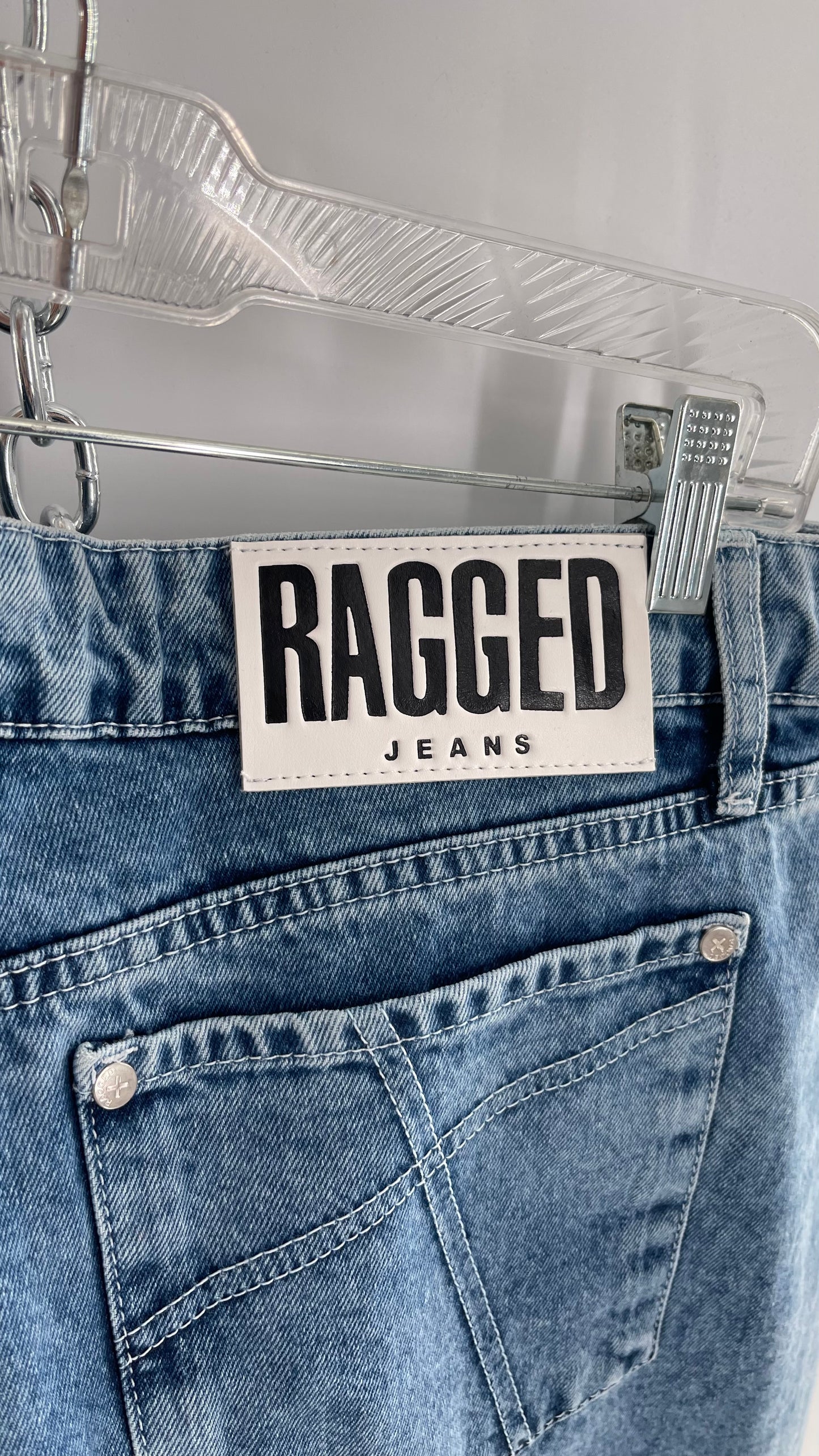 Ragged Priest Light Wash Straight Leg Jeans (36)