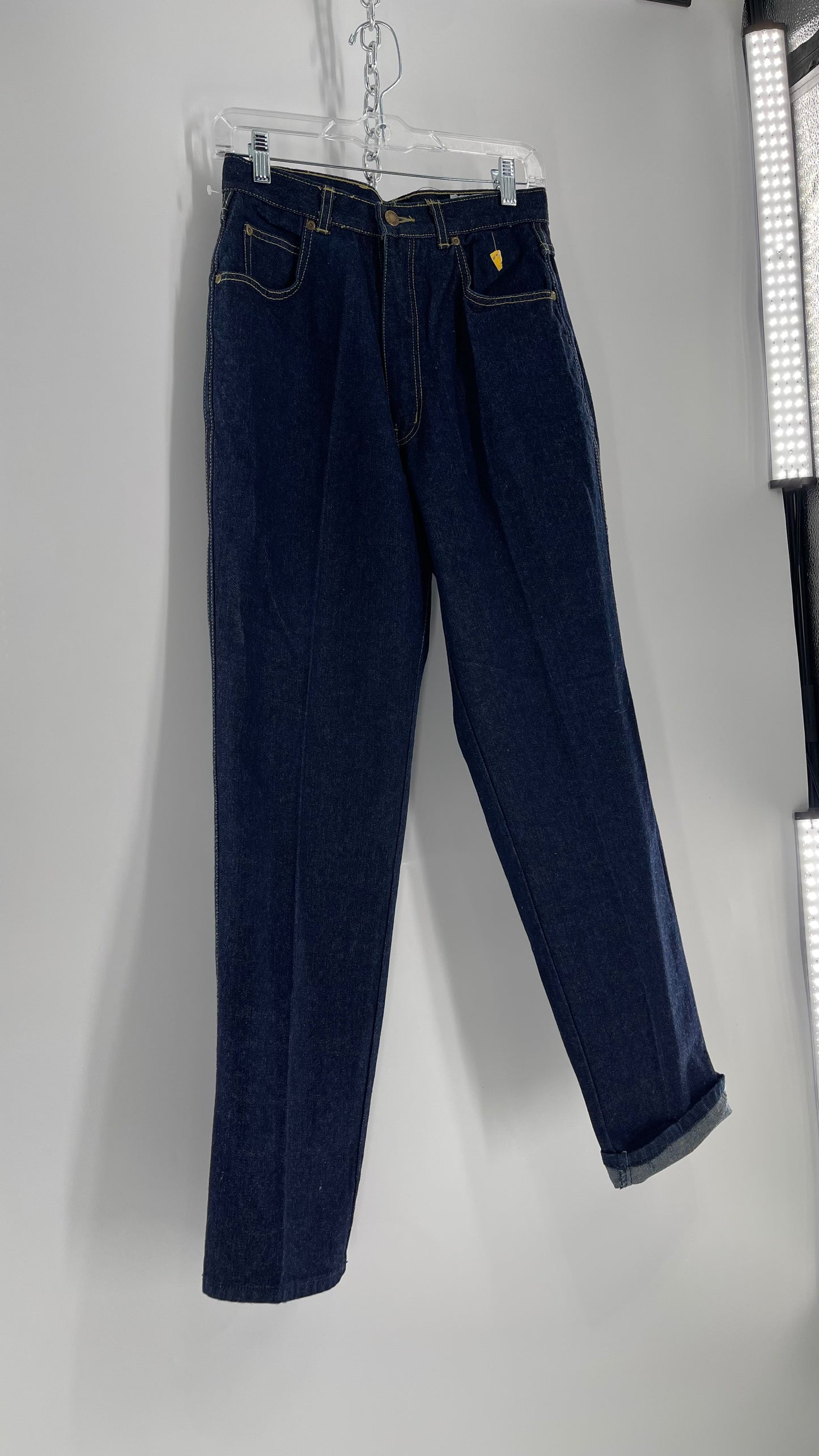 Vintage Justin Allen Dark Wash 70’s-80’s High Waisted Mom Jean (11)