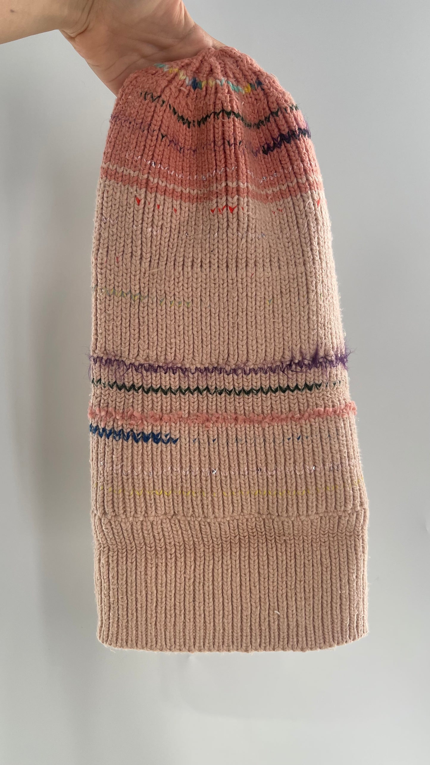 Free People Super Thick Knit Pastel Confetti Beanie