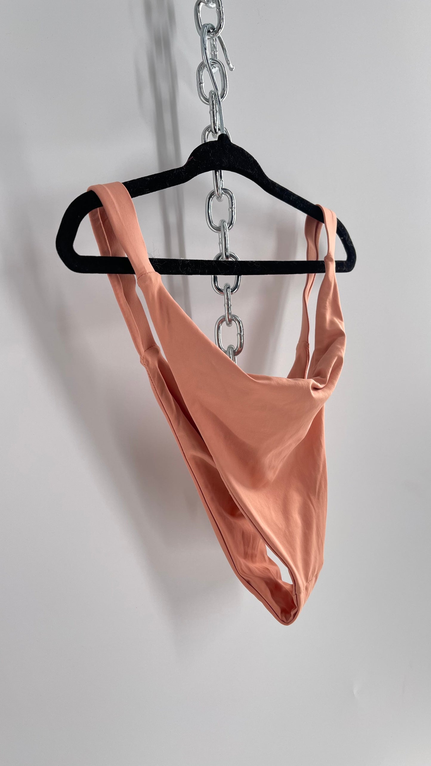 TAVIK Pink Cheeky Tanga Swim Bottoms (Large)